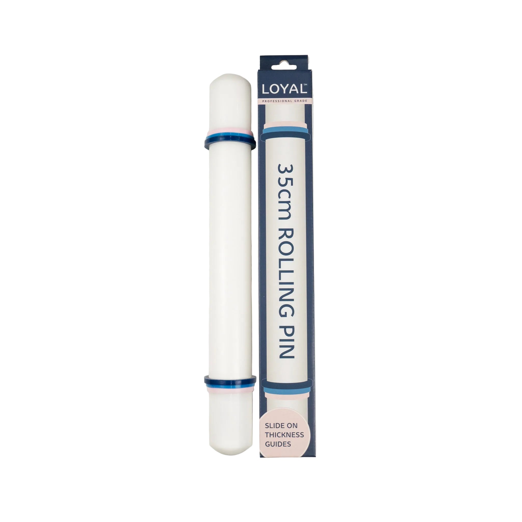 LOYAL Rolling Pin with Guide Rings 35cm