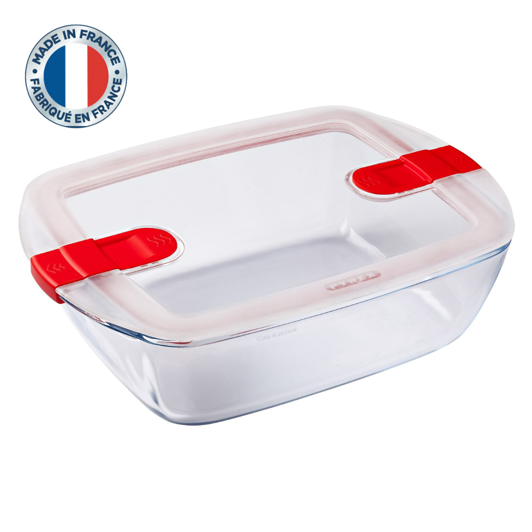 Pyrex Cook & Heat Glass Rectangle Container (2.5L)