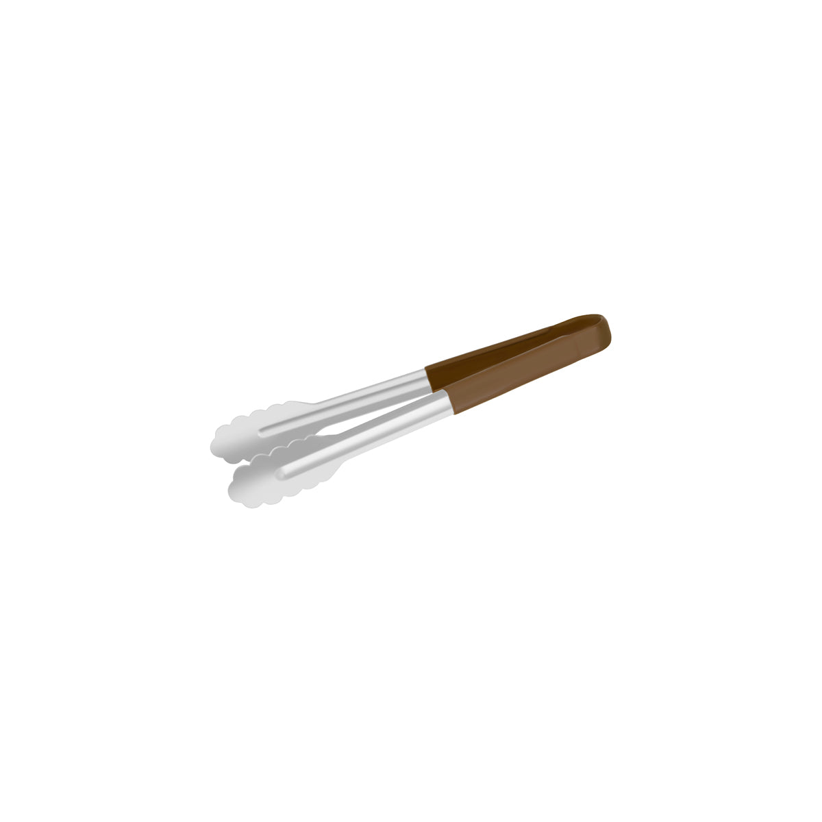 Chef Inox Utility Tong with Brown PVC Handle 300mm