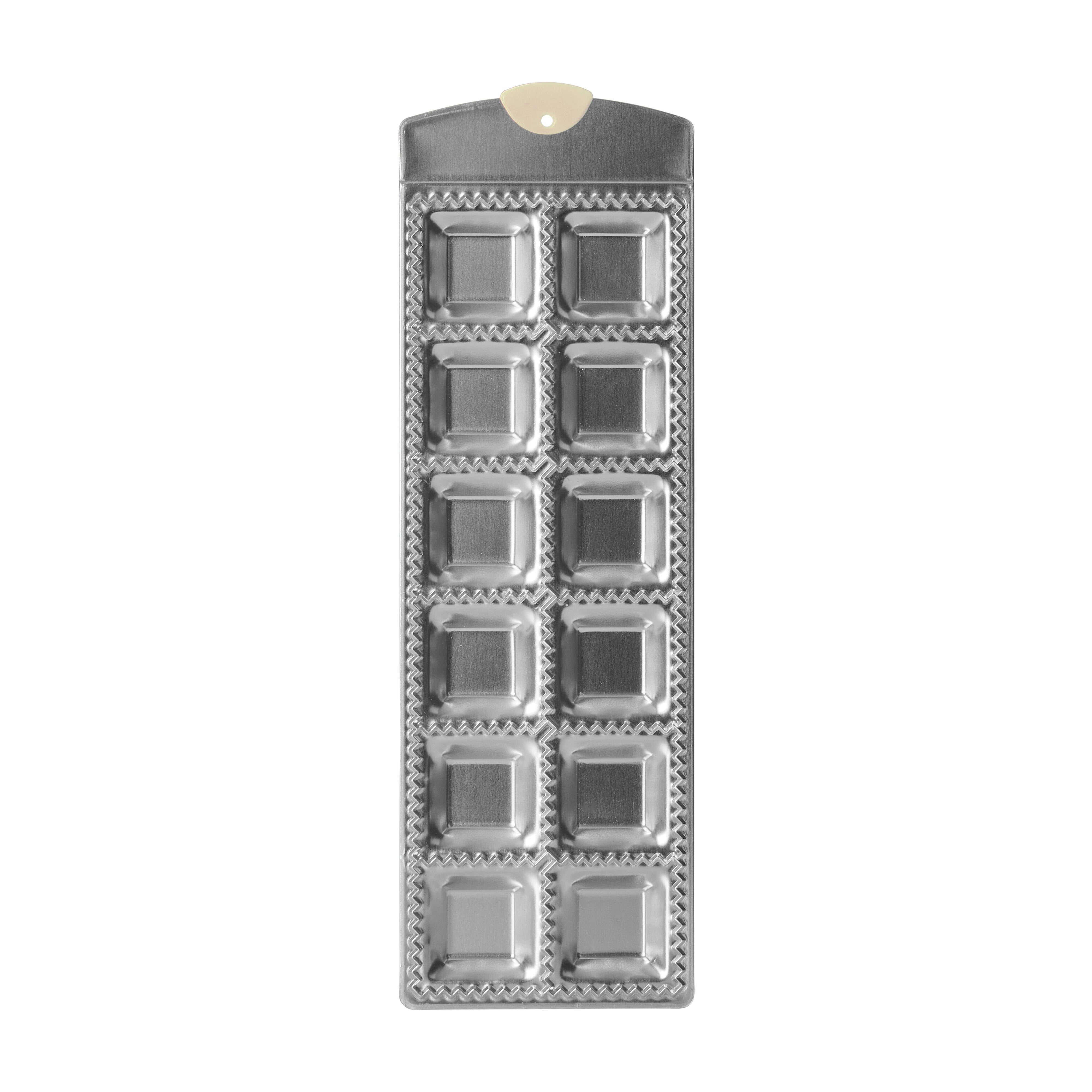 Davis & Waddell Ravioli Tray with Beechwood Rolling Pin Silver & Beechwood 35x11x2.3cm