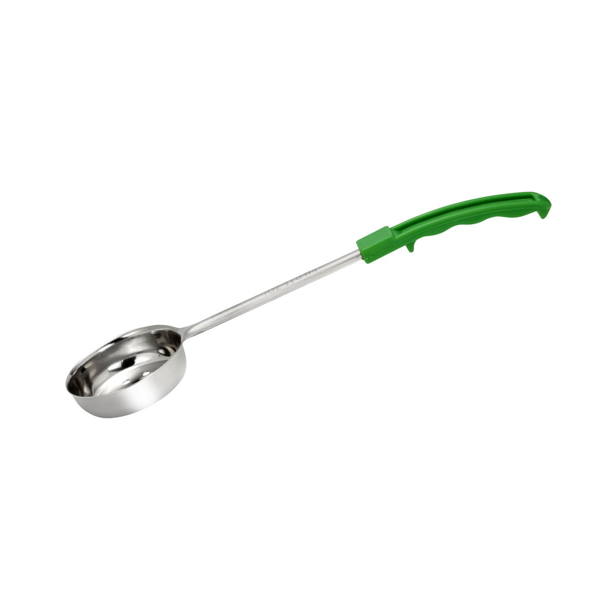 Chef Inox Food Portioner Perforated Stainless Steel Green Handle 120ml/4oz