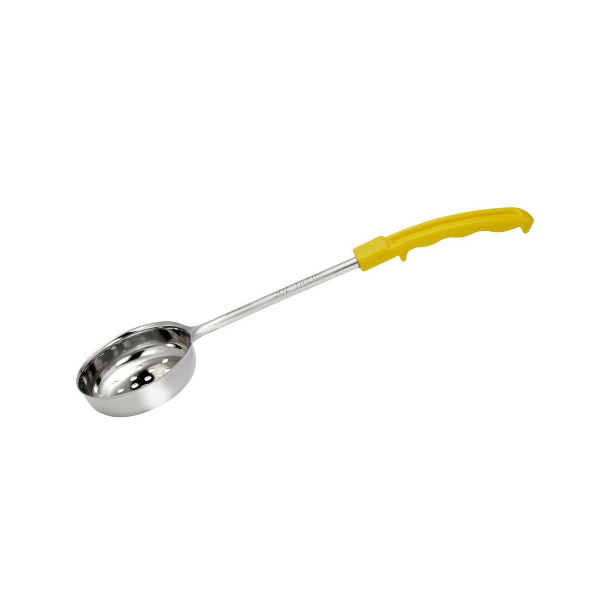 Chef Inox Food Portioner Perforated Stainless Steel Yellow Handle 150ml/5oz