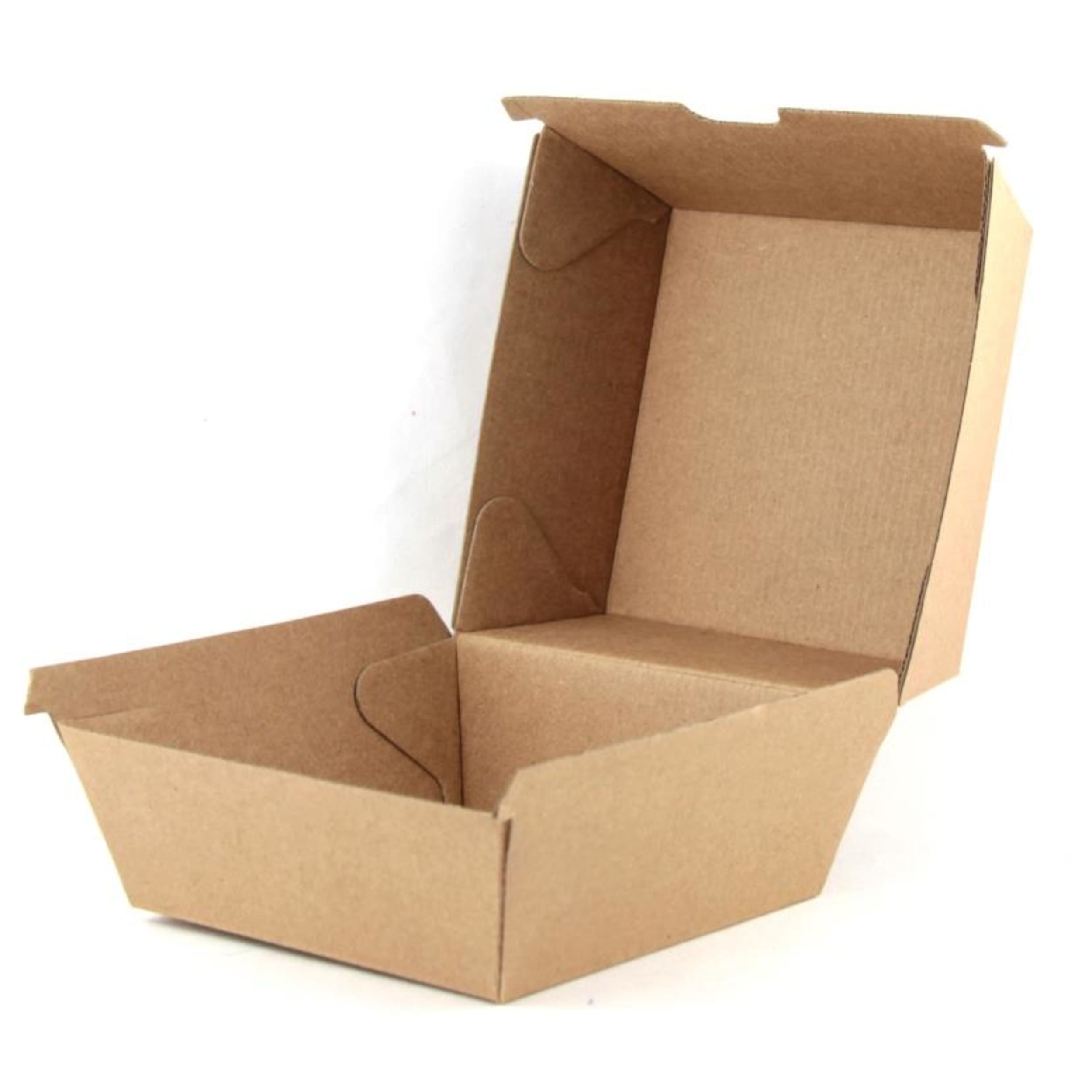 Catering Collection Burger Box Kraft 102x105x80mm Corrugated