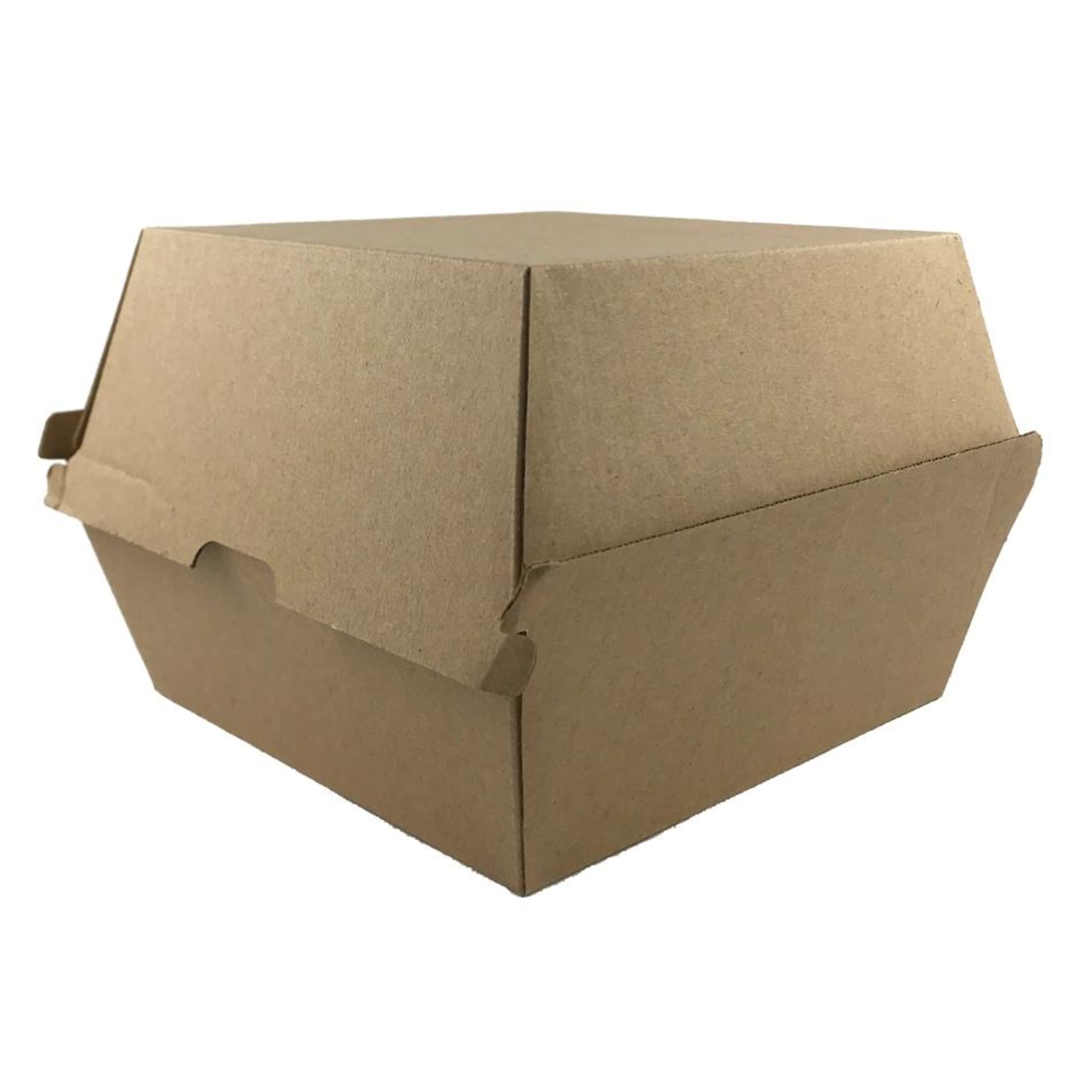 Catering Collection Large Burger Box Kraft 120x120x100mm Corrugated
