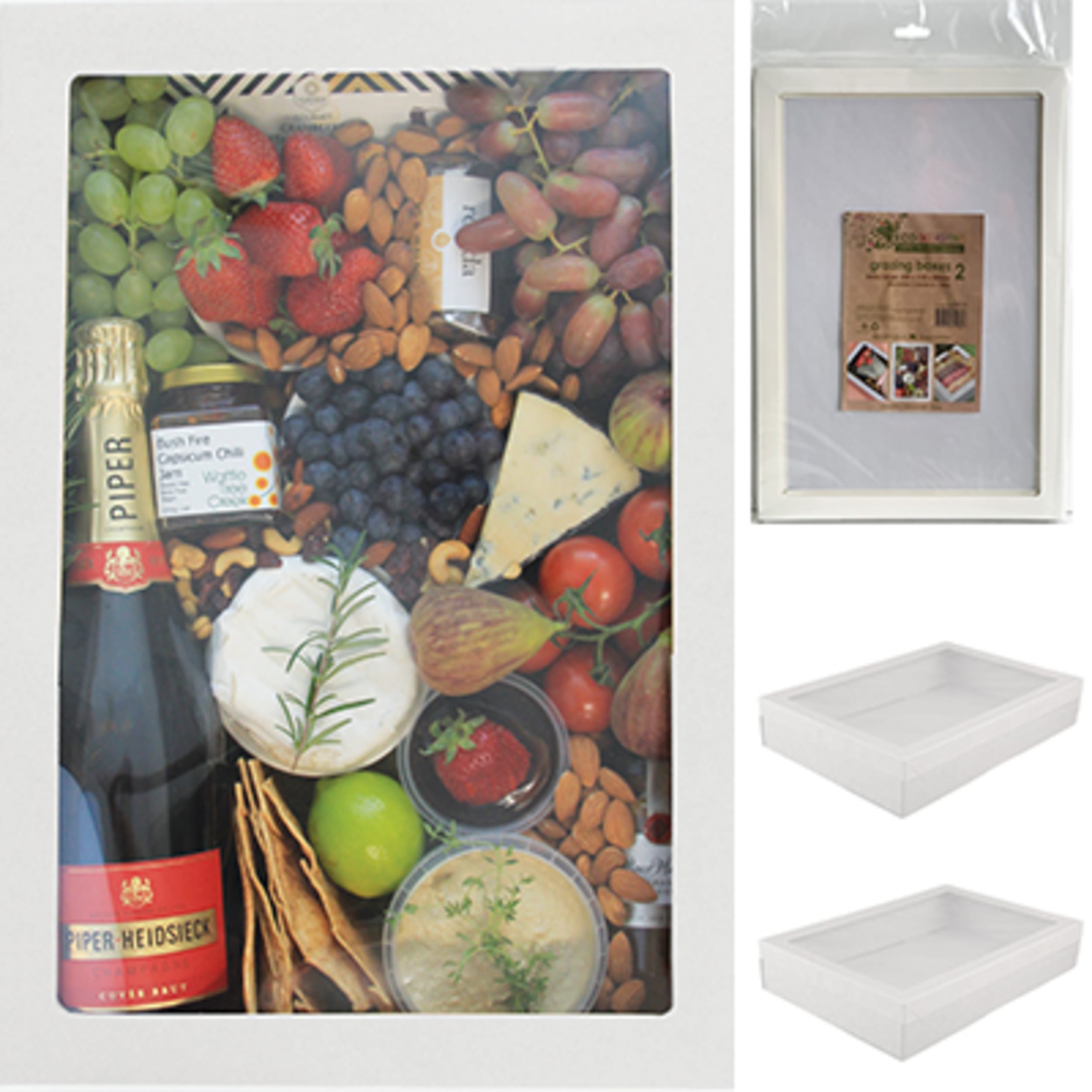 Eco Occasions Grazing Box White Extra Large 450 x 310 x 80mm (2 Pack)