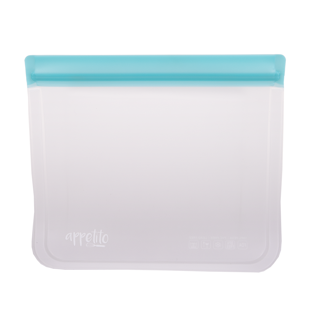 Appetito Reusable Fridge/Freezer Sandwich Bag 4 Cup/1L - Blue
