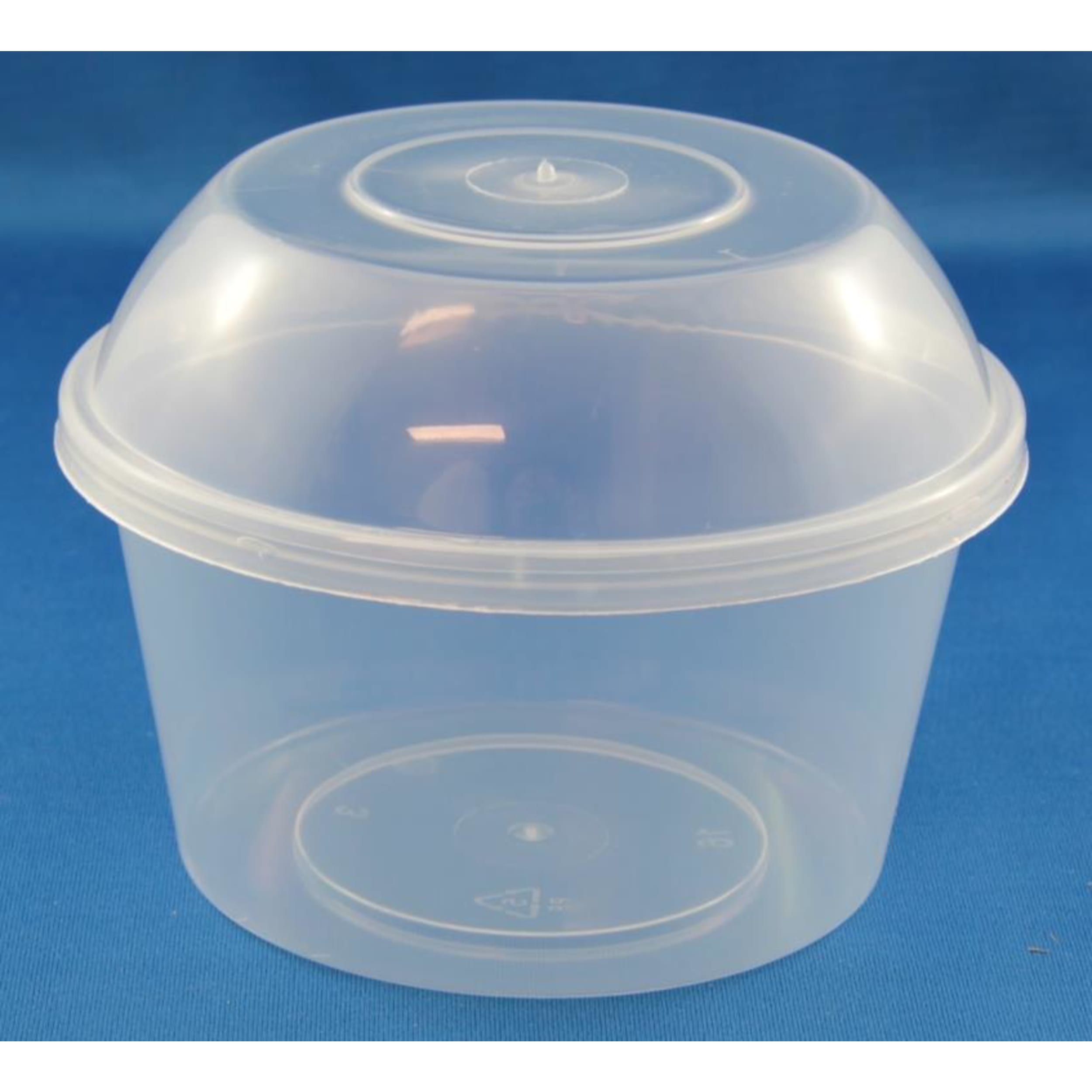 Catering Collection Round Disposable Food Container 440ml PP Clear