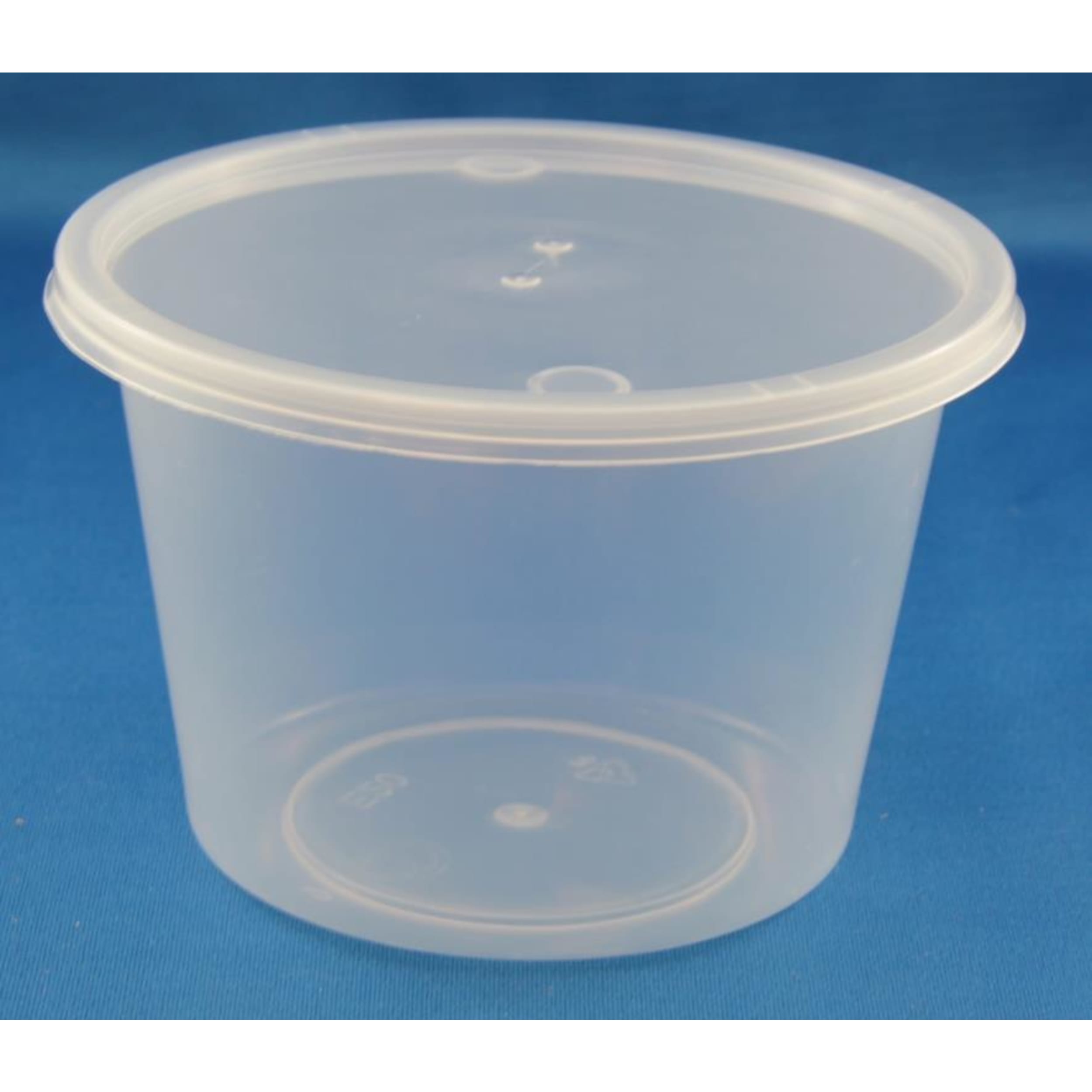Catering Collection Lids Round Flat Plastic PP Clear