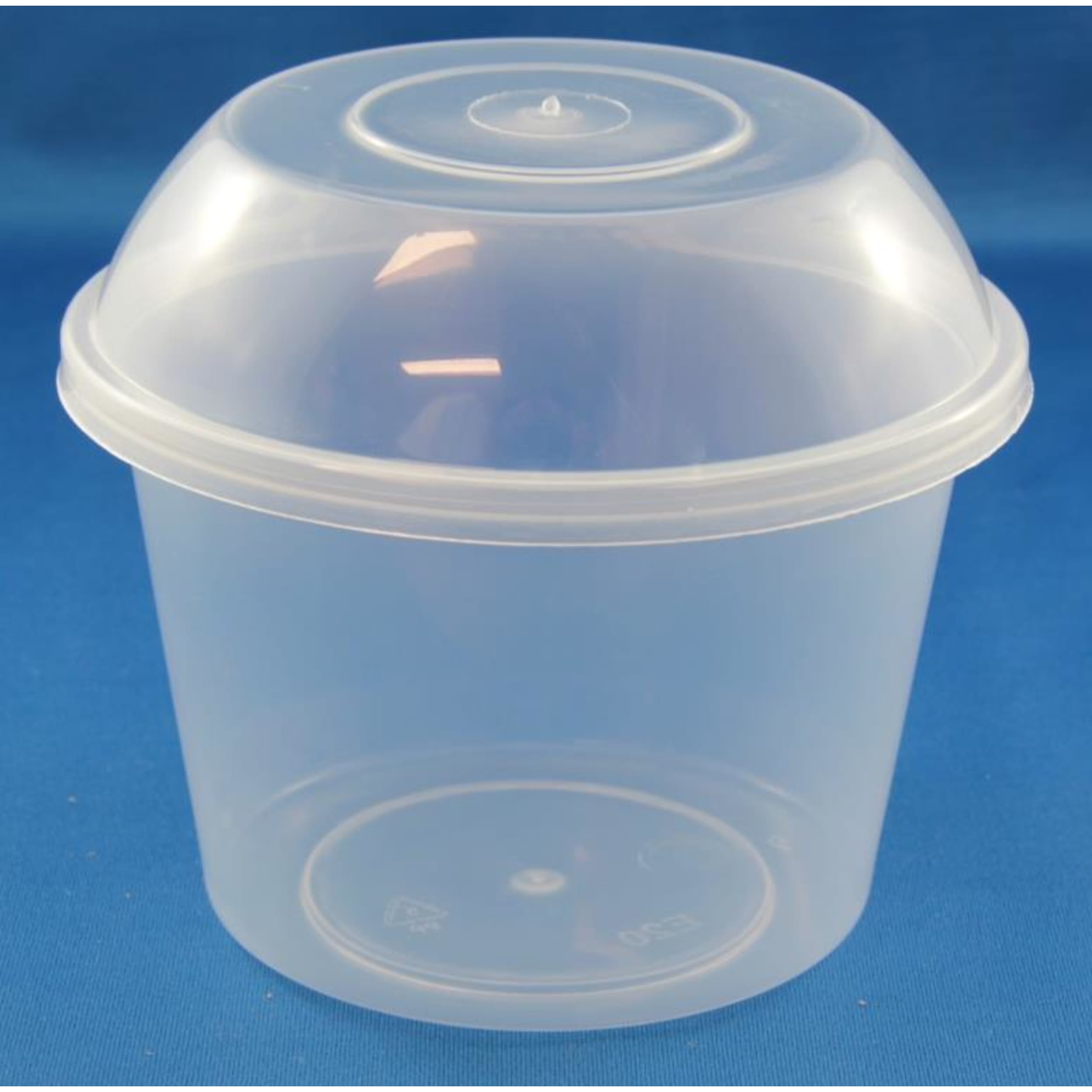 Catering Collection Round Disposable Food Container 540ml PP Clear
