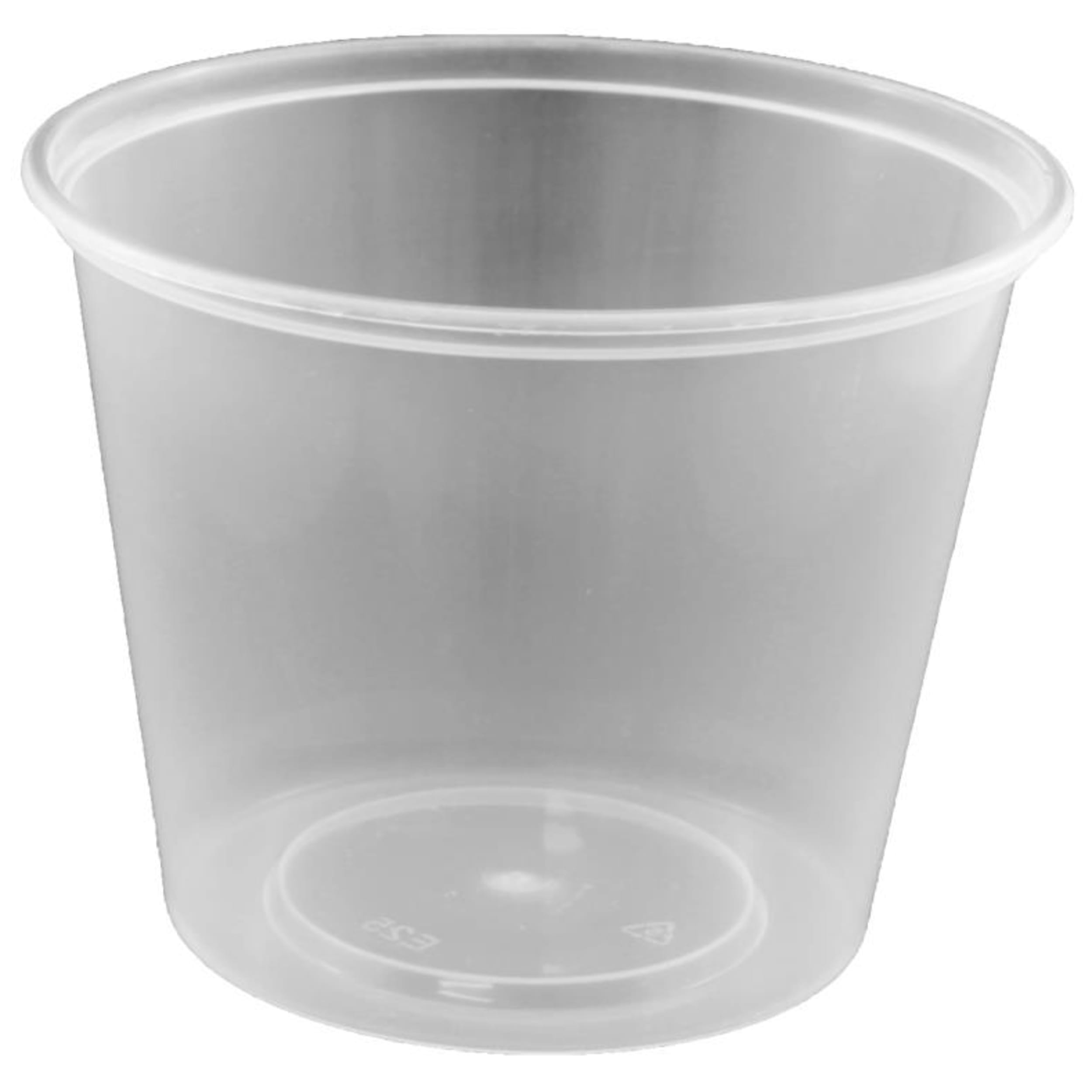 Catering Collection Round Disposable Food Container 700ml PP Clear