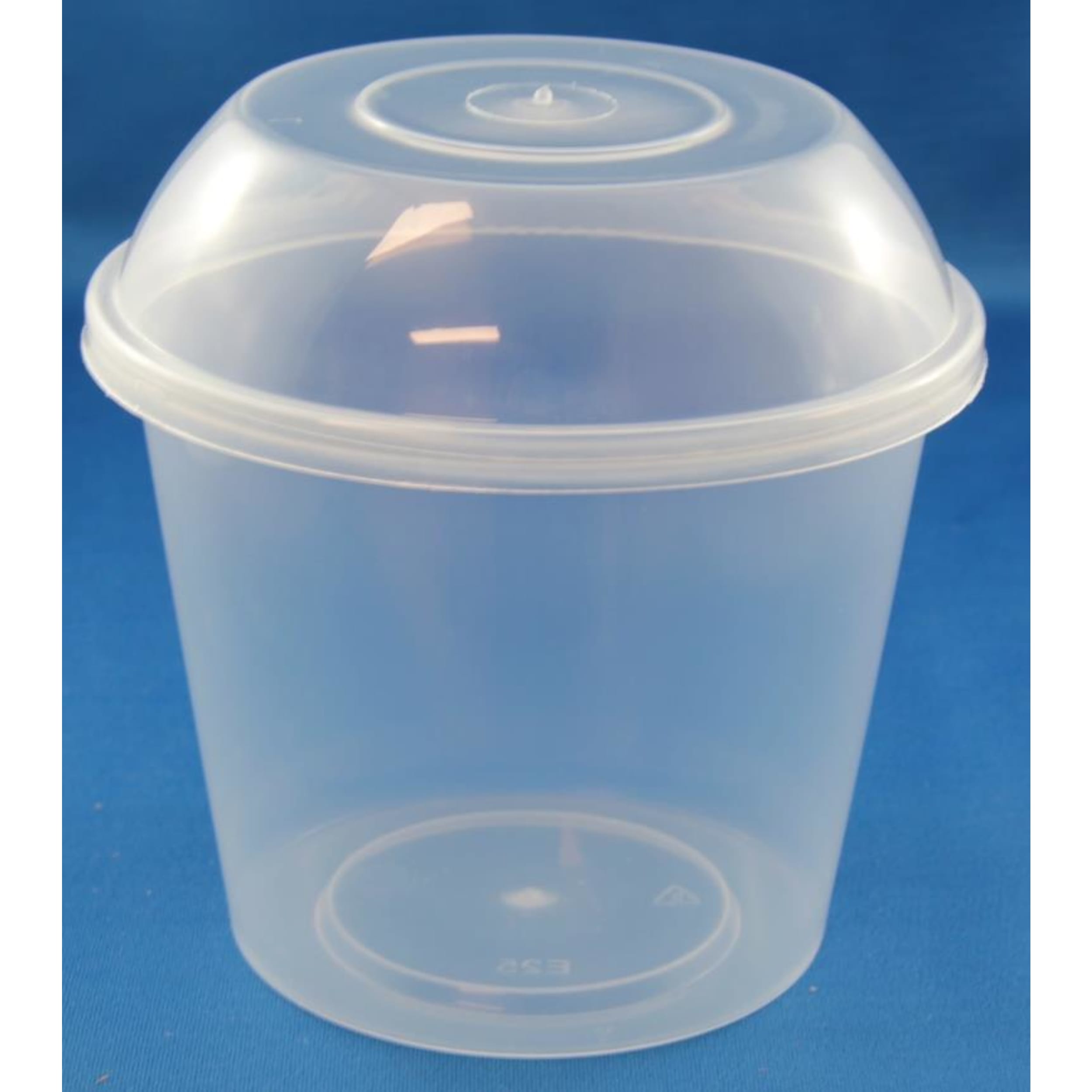 Catering Collection Round Disposable Food Container 700ml PP Clear