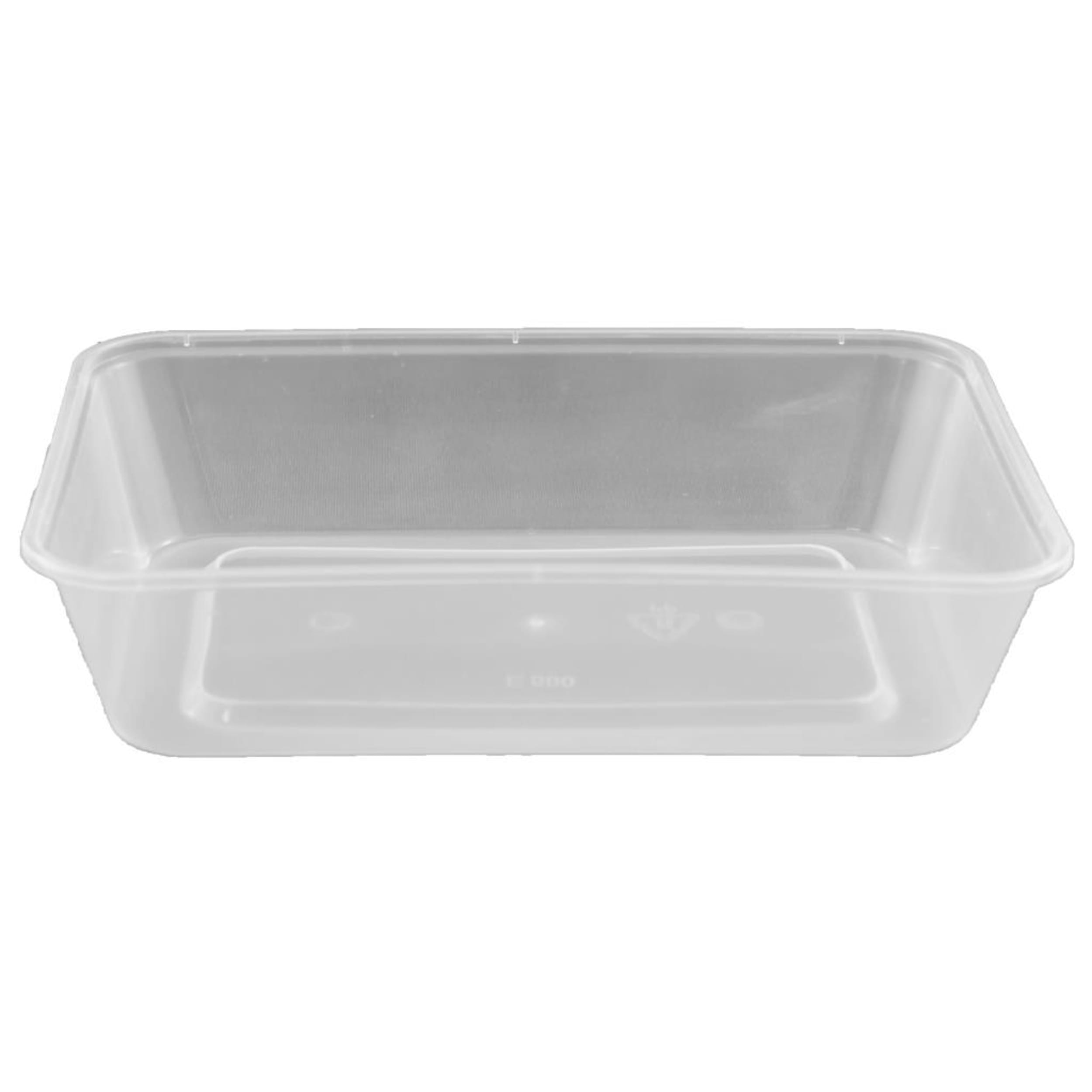Catering Collection Rect. Disposable Food Container 500ml PP Clear