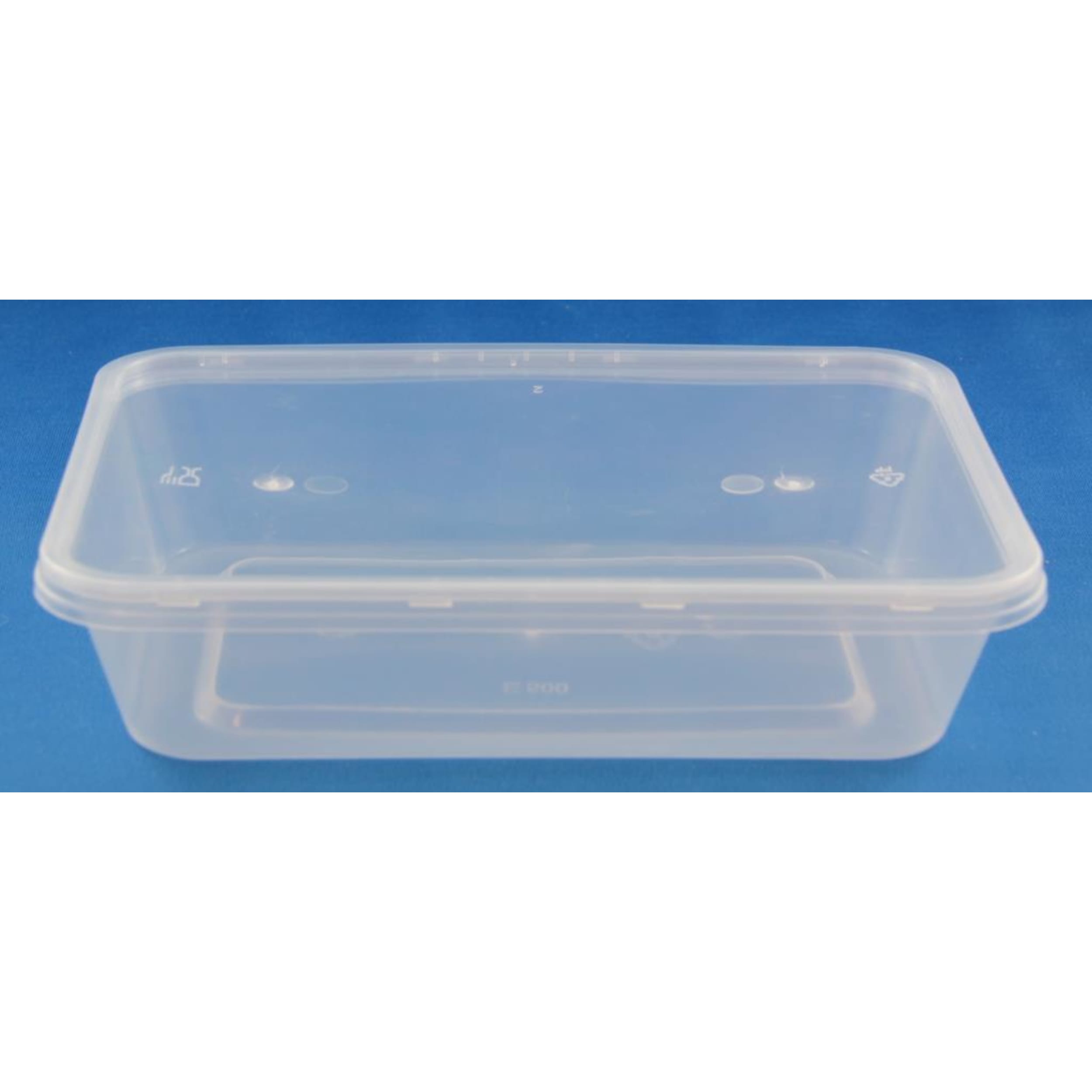 Catering Collection Rect. Disposable Food Container 500ml PP Clear