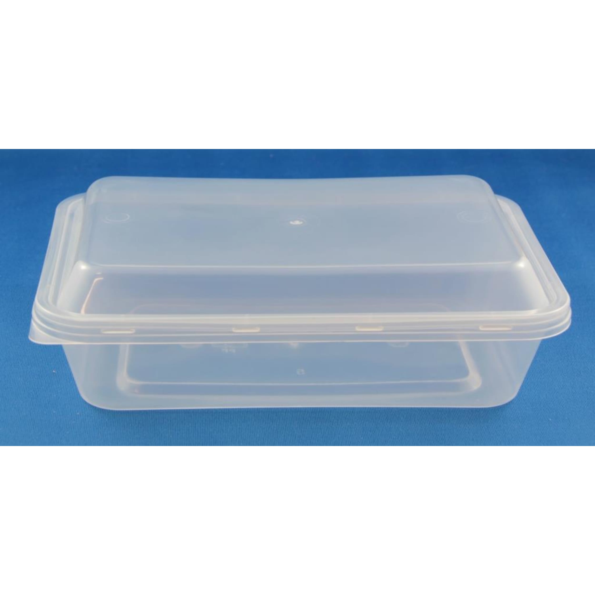 Catering Collection Rect. Disposable Food Container 500ml PP Clear