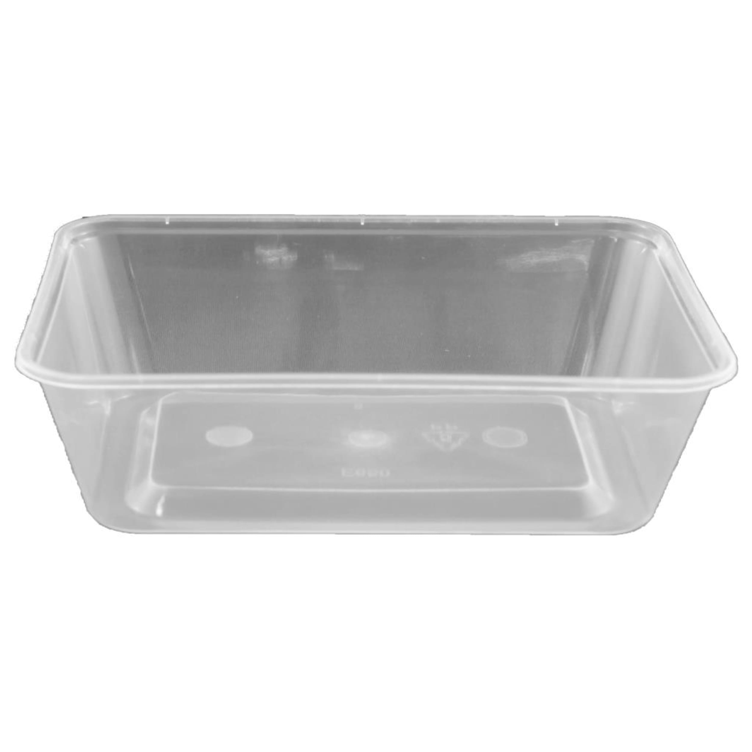 Catering Collection Rect. Disposable Food Container 650ml PP Clear