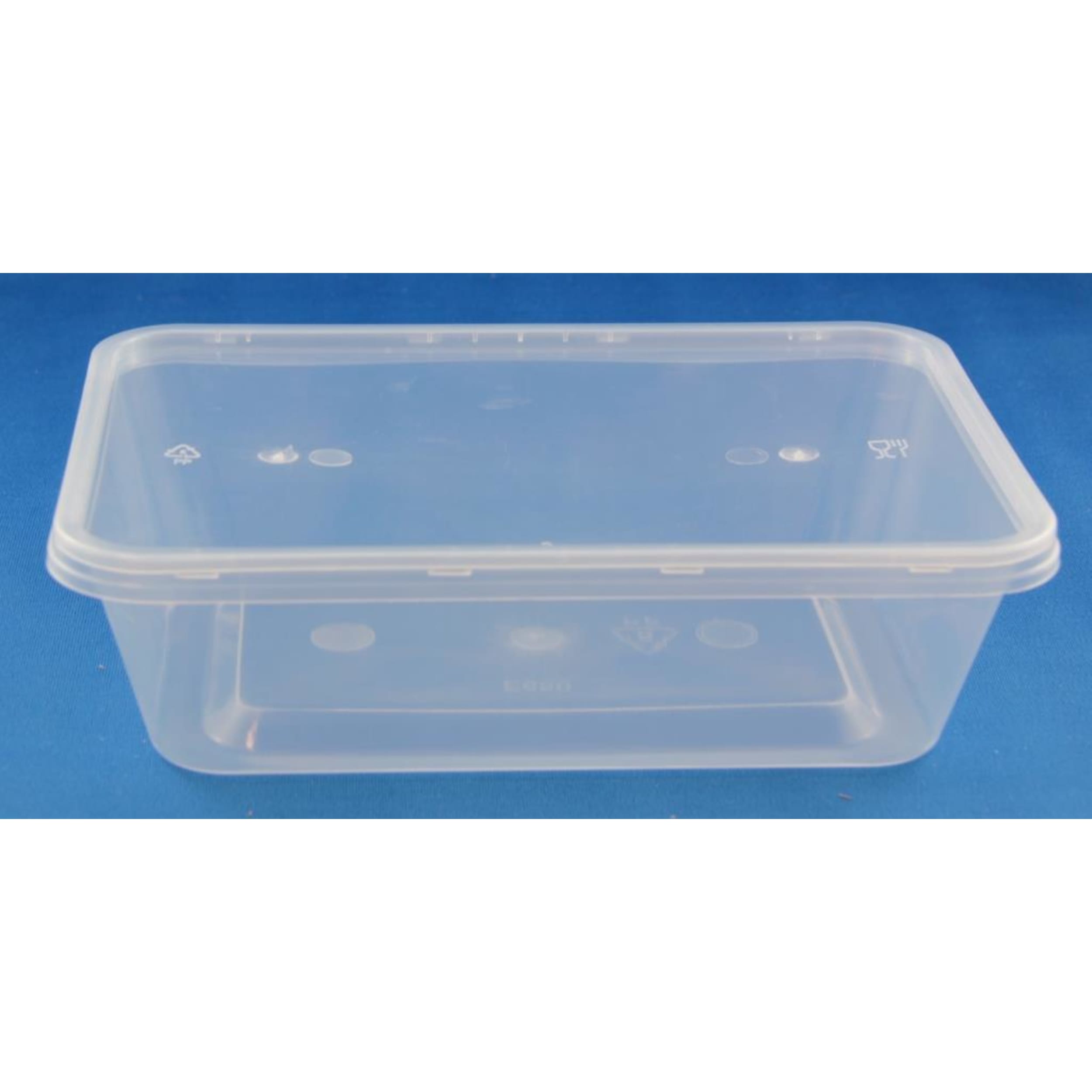 Catering Collection Rect. Disposable Food Container 650ml PP Clear