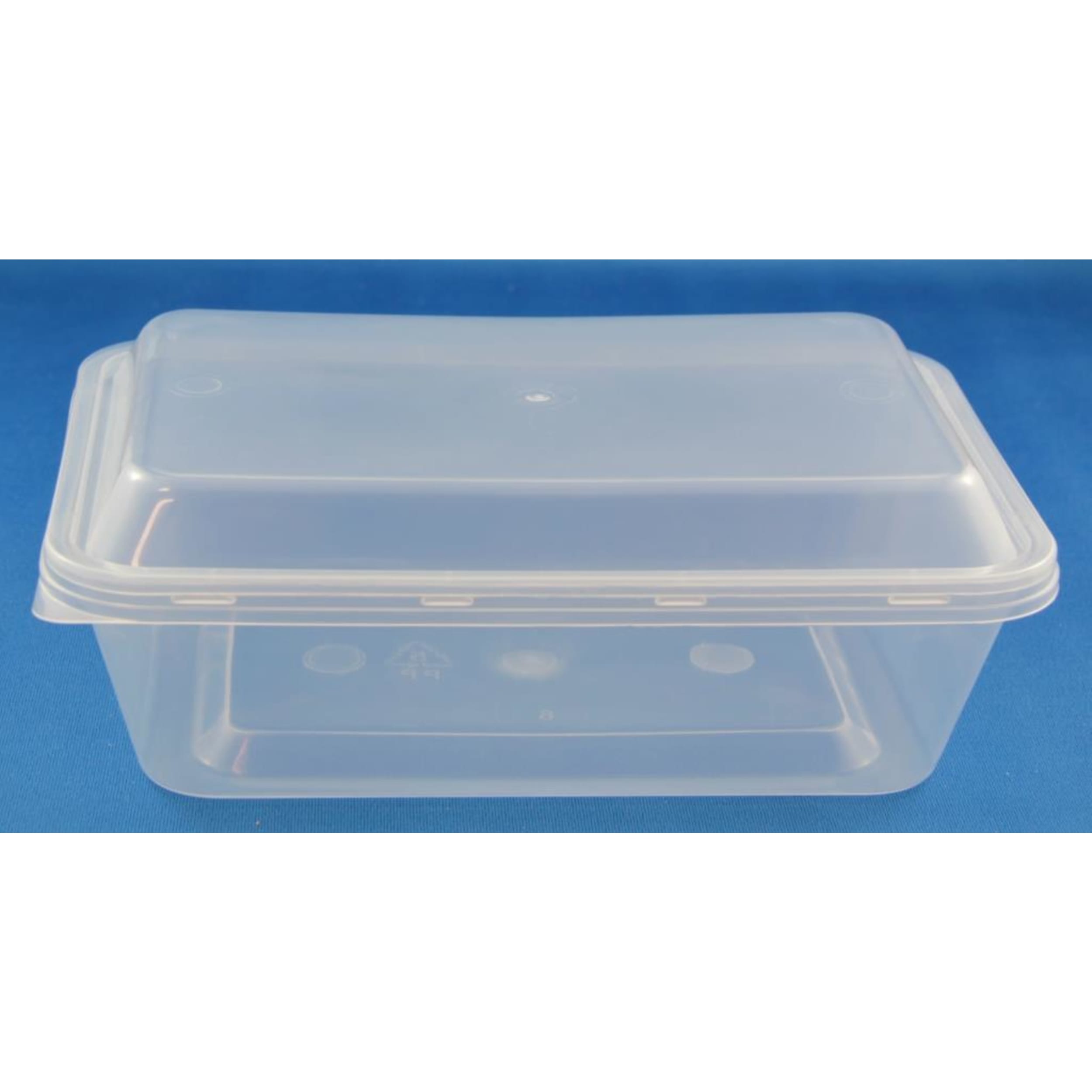 Catering Collection Rect. Disposable Food Container 650ml PP Clear