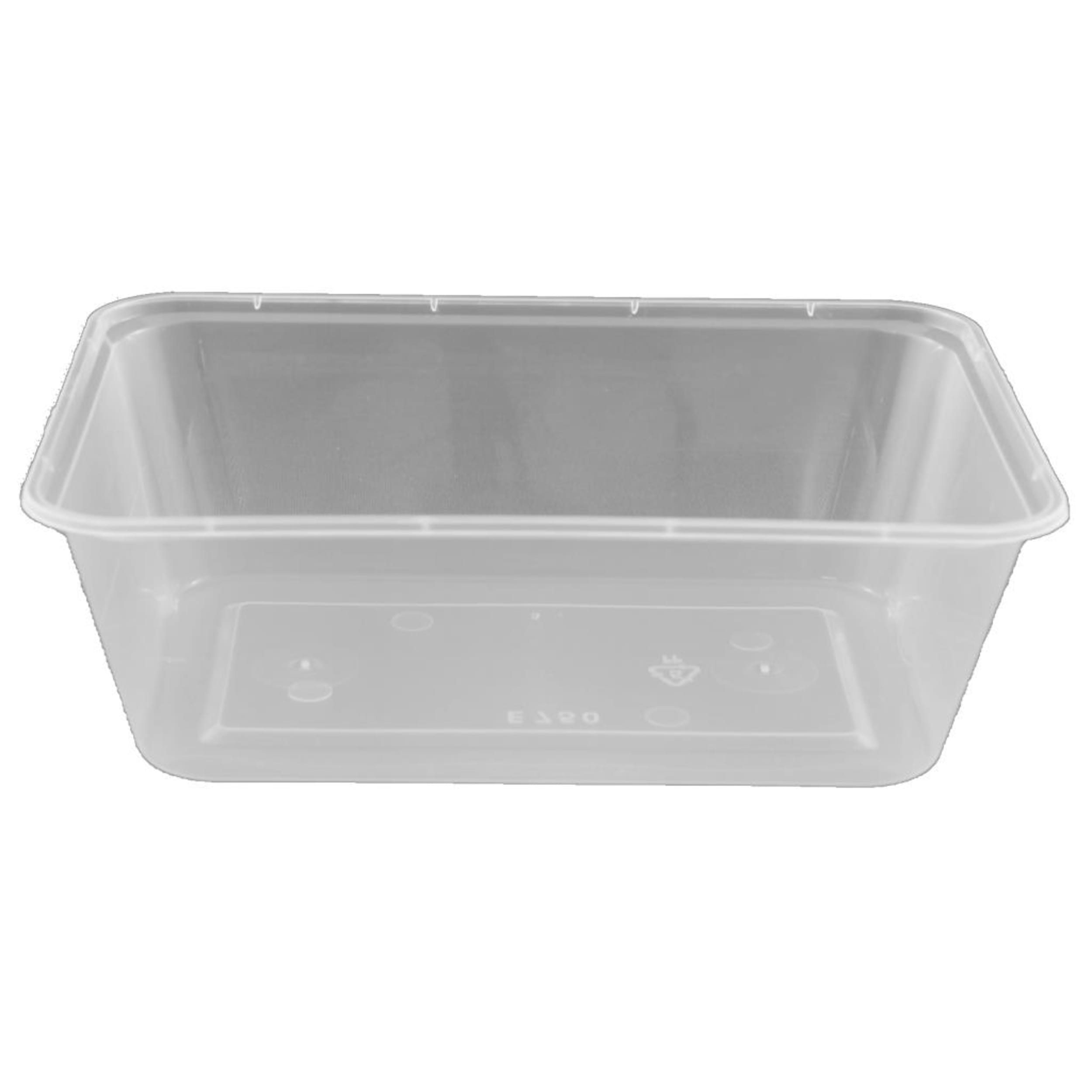 Catering Collection Rect. Disposable Food Container 750ml PP Clear