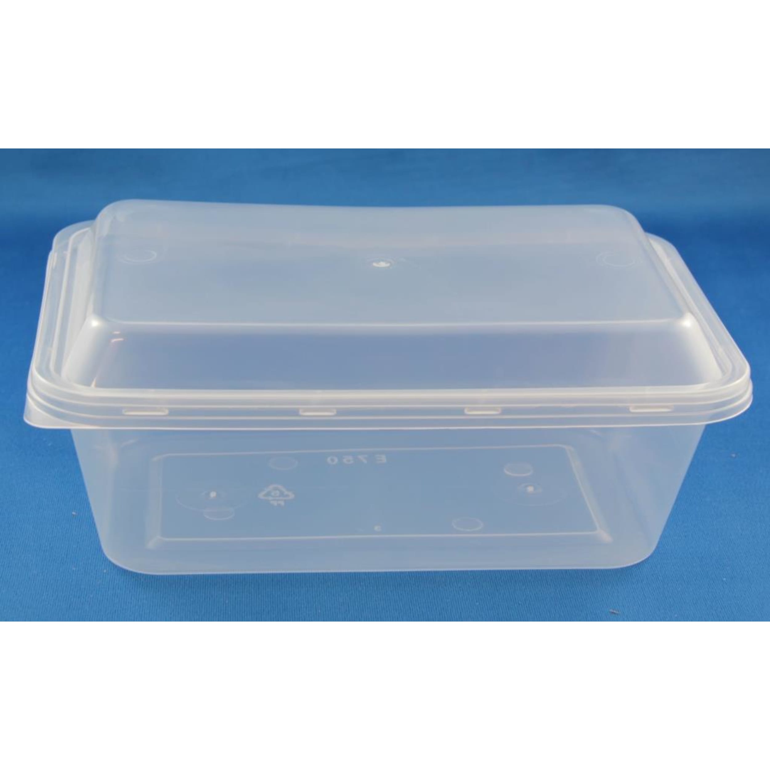 Catering Collection Rect. Disposable Food Container 750ml PP Clear