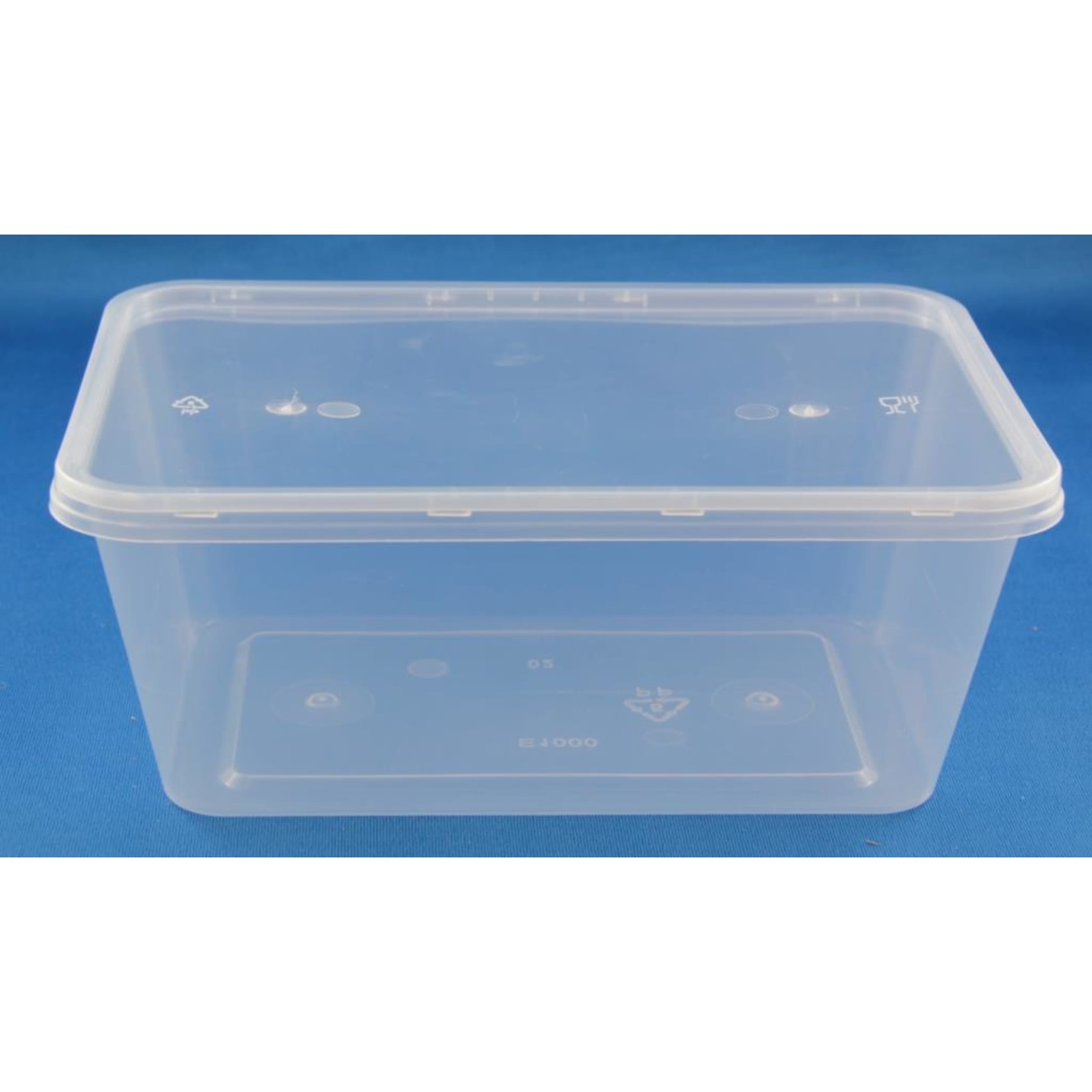 Catering Collection Lid Rect. Flat Plastic PP Clear
