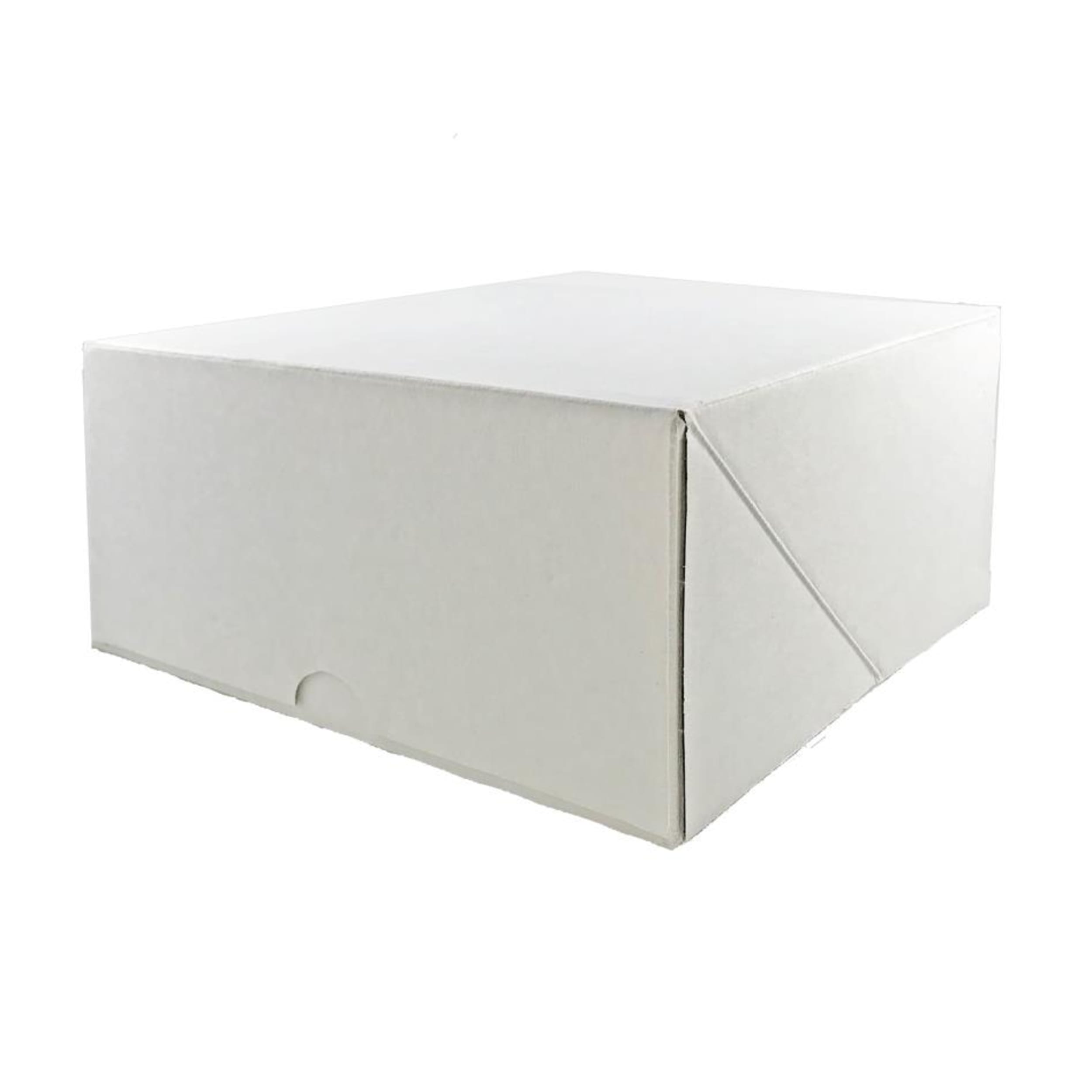 Catering Collection Cake Box White (210x210x105mm) Corrugated