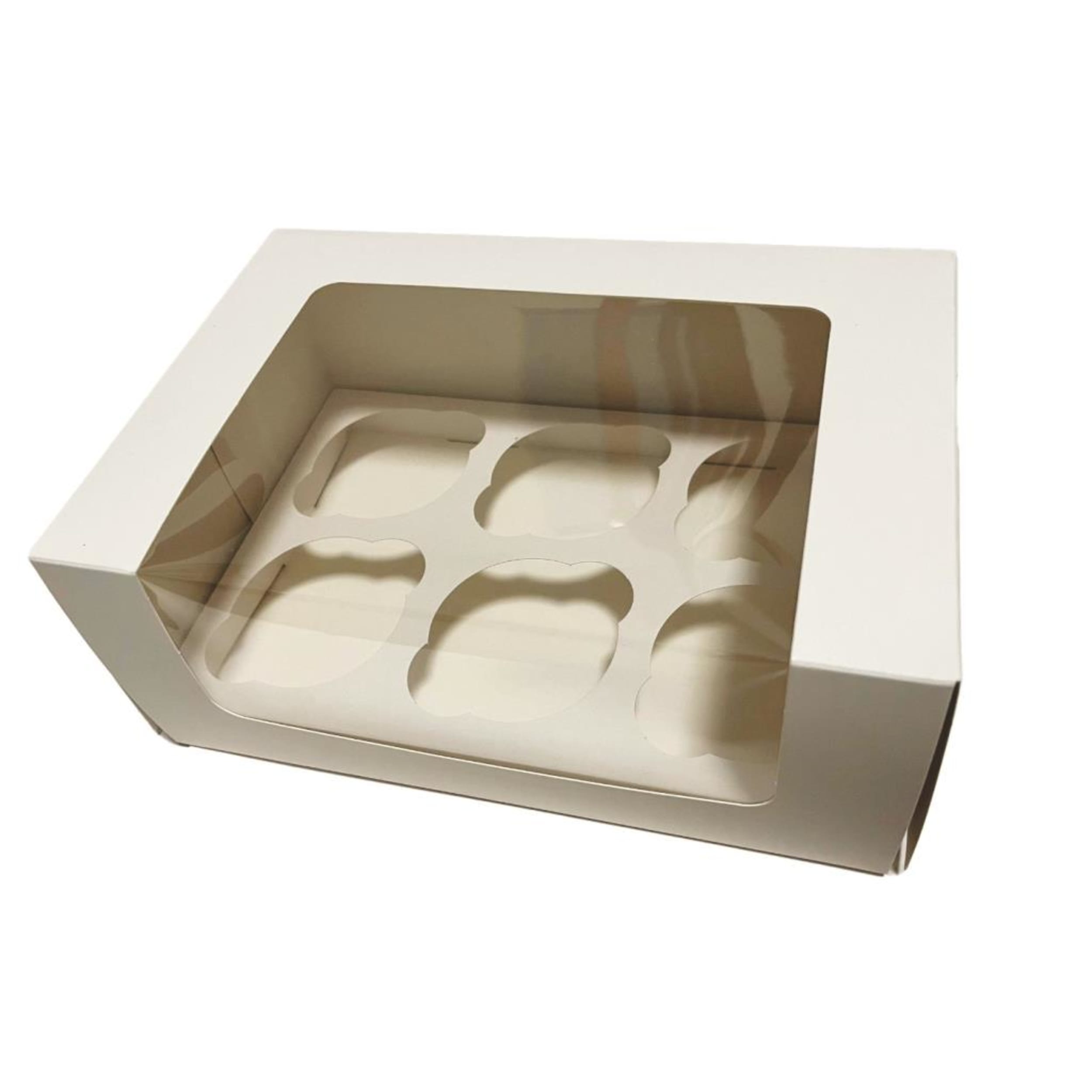 Catering Collection Cup Cake Box White 6up P1Flat 240x265 8 Pack