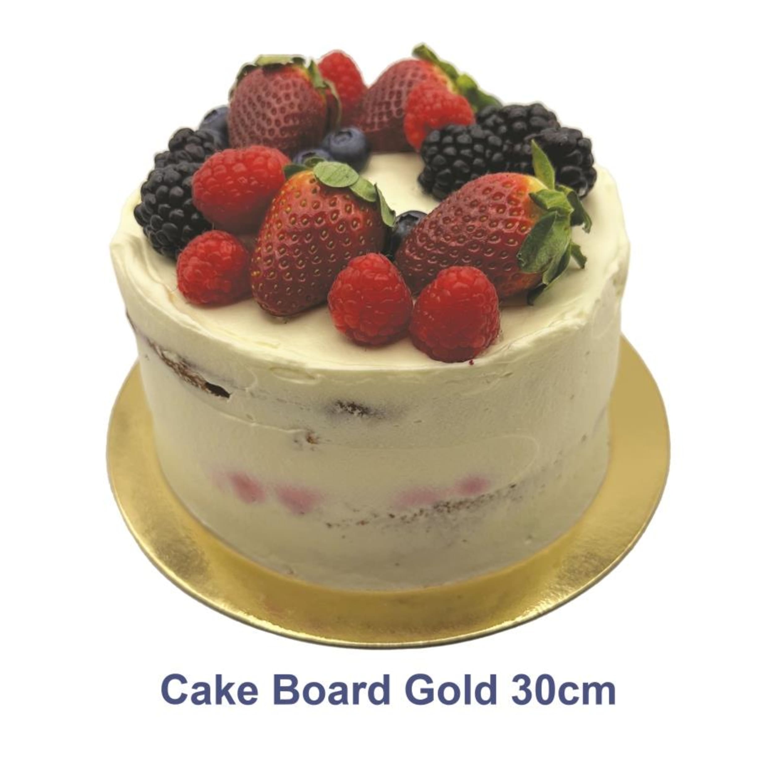 Catering Collection Cake Board 12" 30cm Gold Foil 5mm masonite 8 Pack