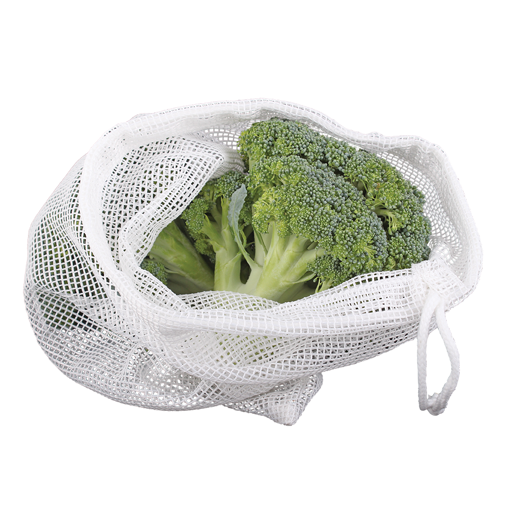 Appetito Mesh Produce Bag Set 5 with Pouch