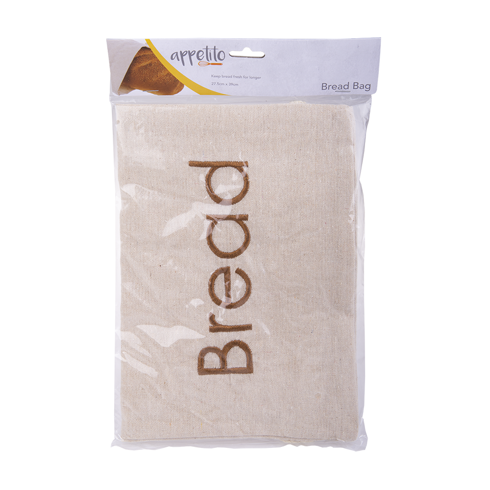 Appetito Bread Bag Embroidered 27.5 x 39cm