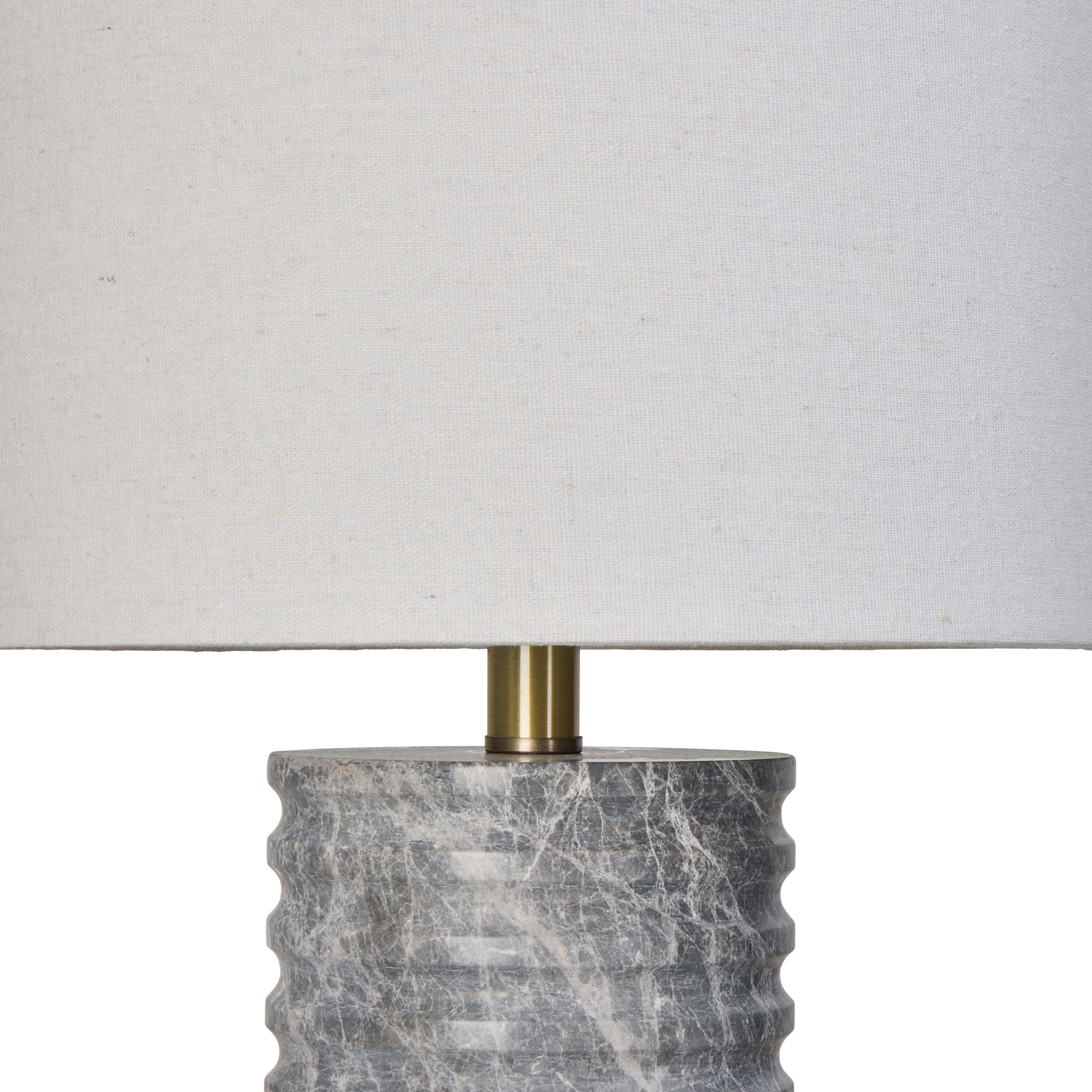 Grand Designs Harlen Table Lamp Grey & Natural