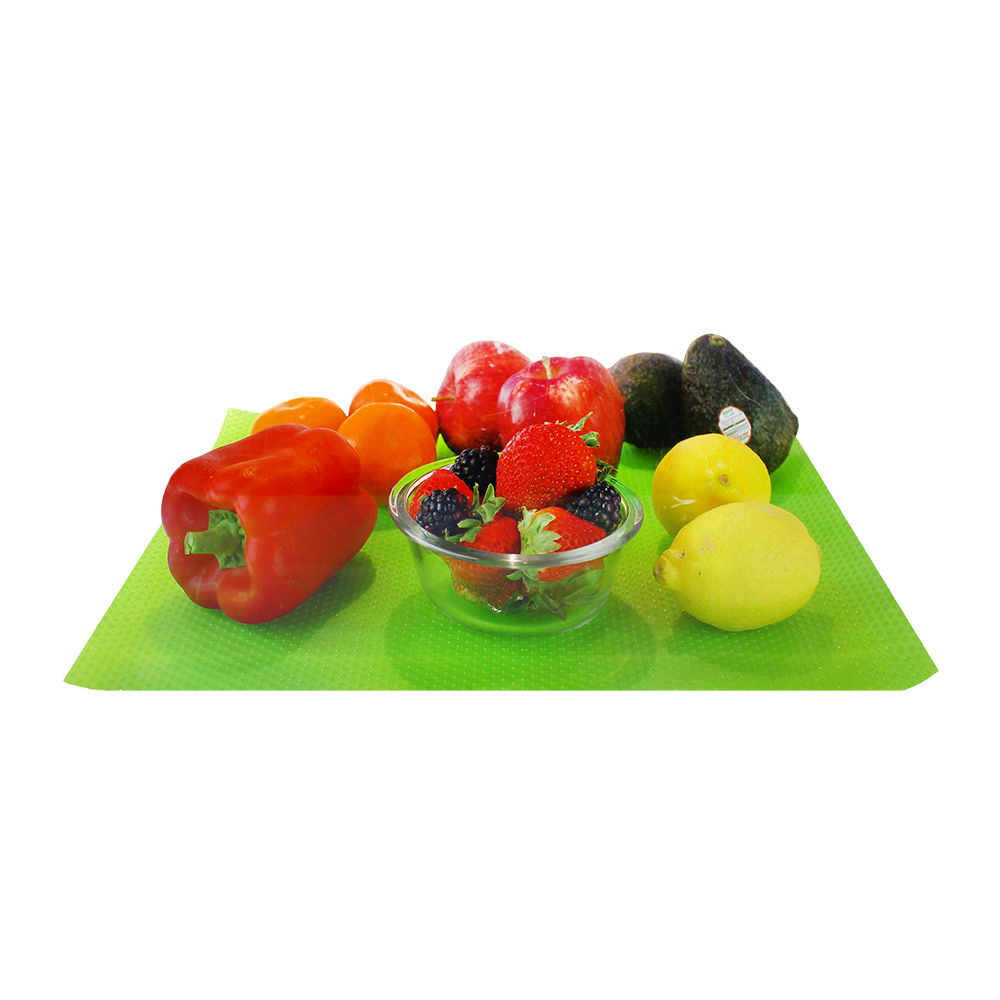 Grand Fusion “Fruit Fresh” Crisper Drawer Liners – Set of 2 Green