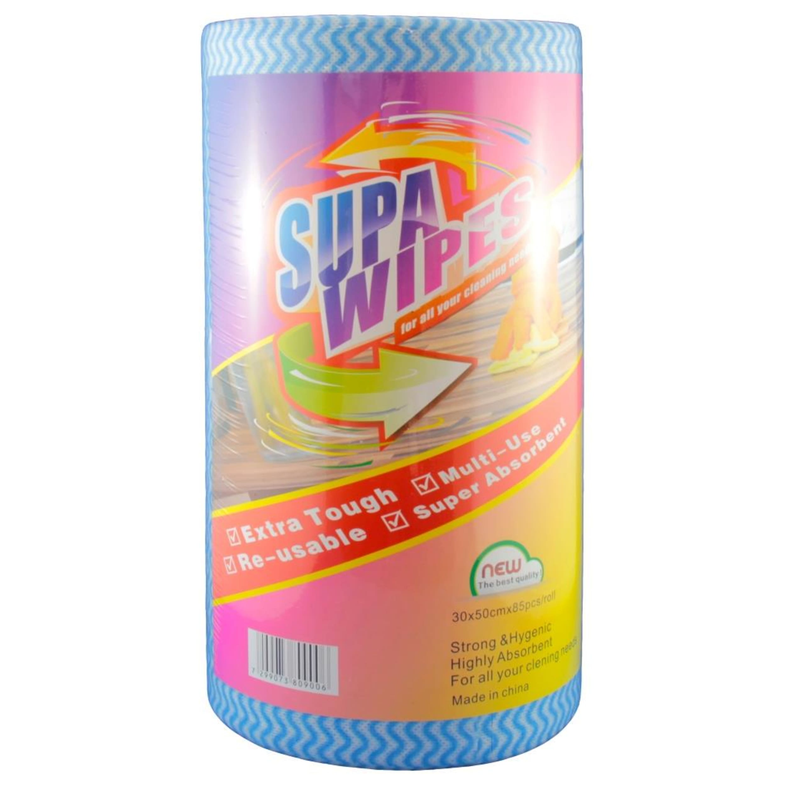 Catering Collection Blue Wipes Heavy Duty 30x50cmx85 sheets per Roll