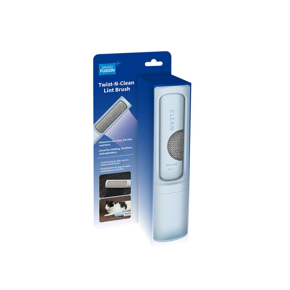 Grand Fusion Twist-N-Clean Lint Brush – Blue