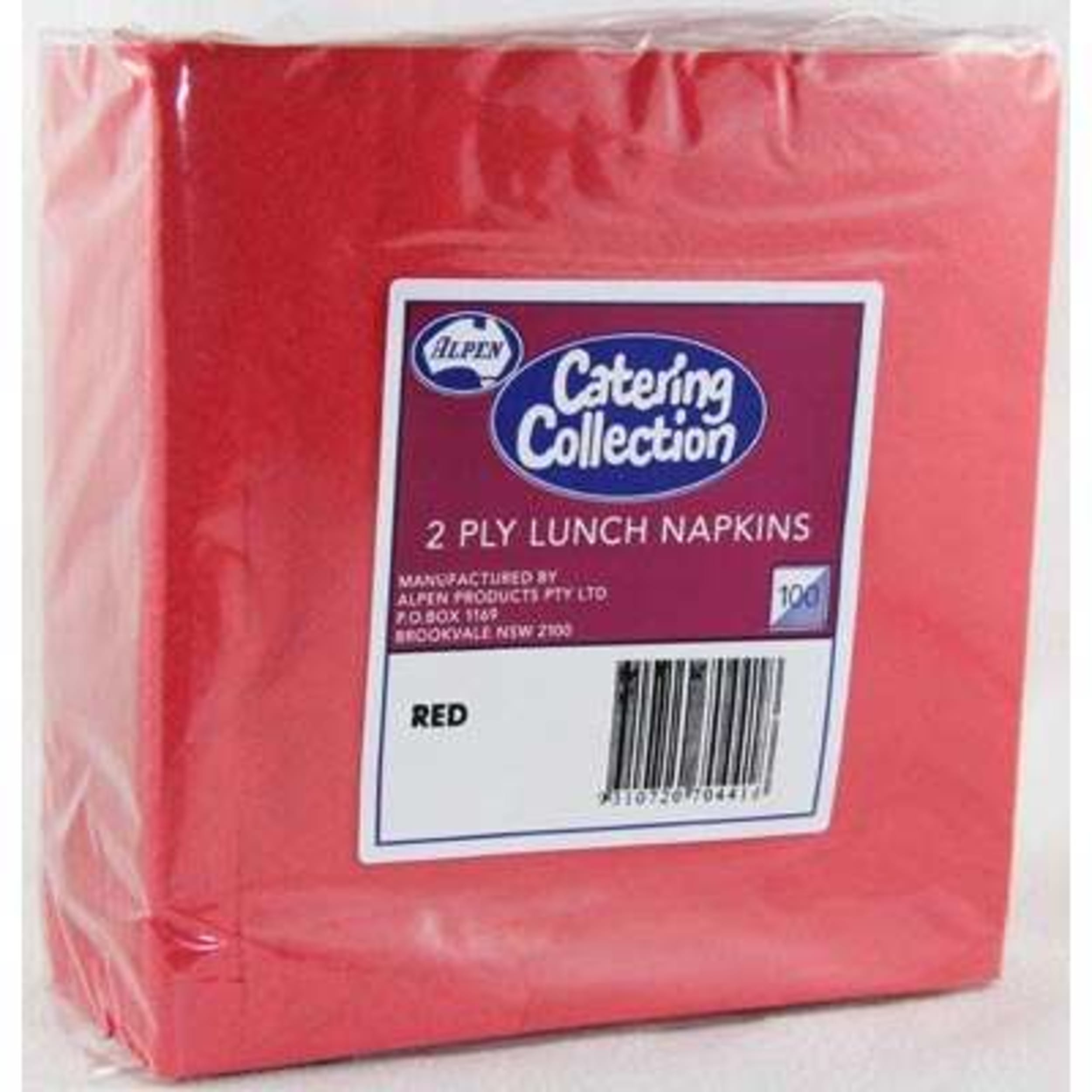 Catering Collection Red 2ply Lunch Napkin (100 Pack)