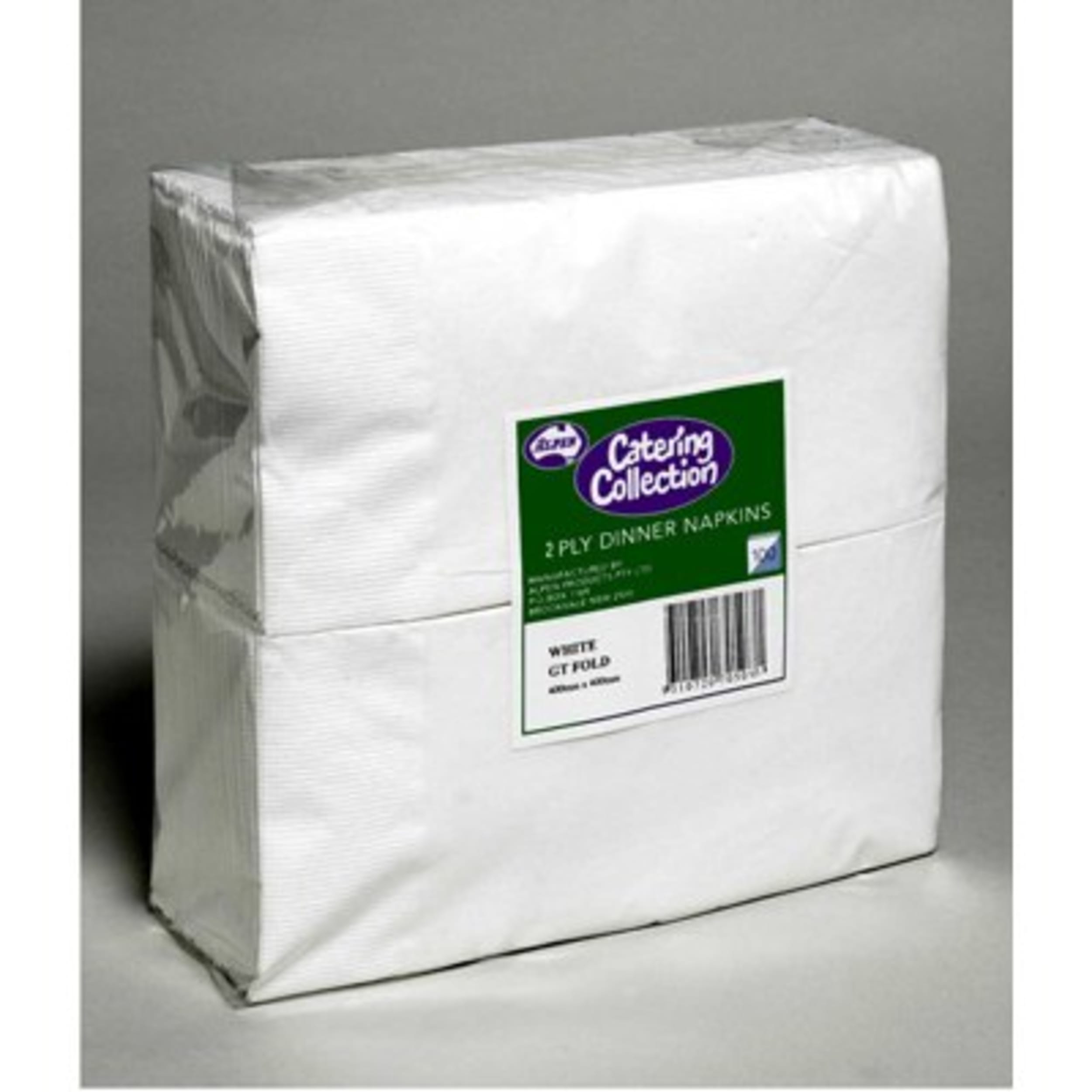 Catering Collection White GT Fold 2ply Dinner Napkin (100 Pack)