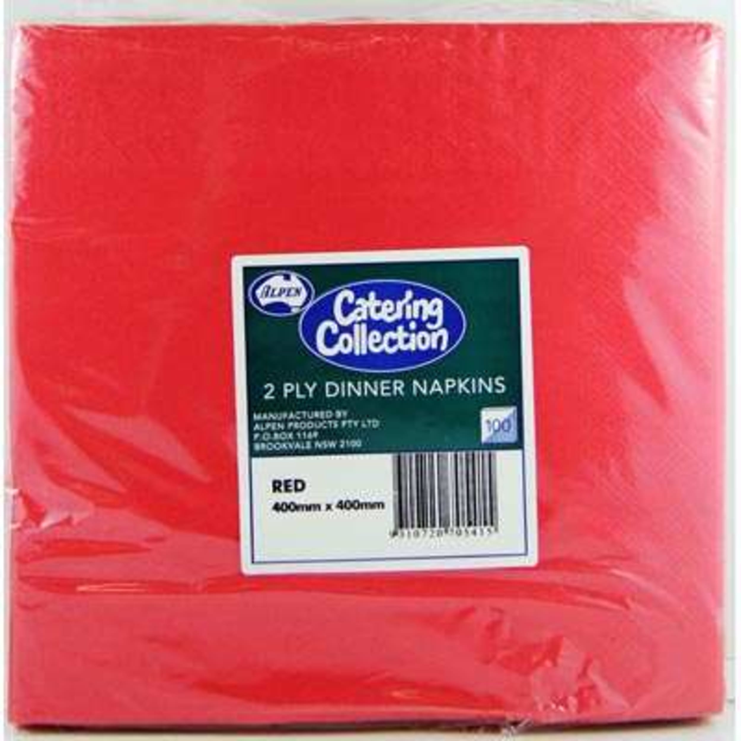 Catering Collection Red 2ply Dinner Napkin (100 Pack)