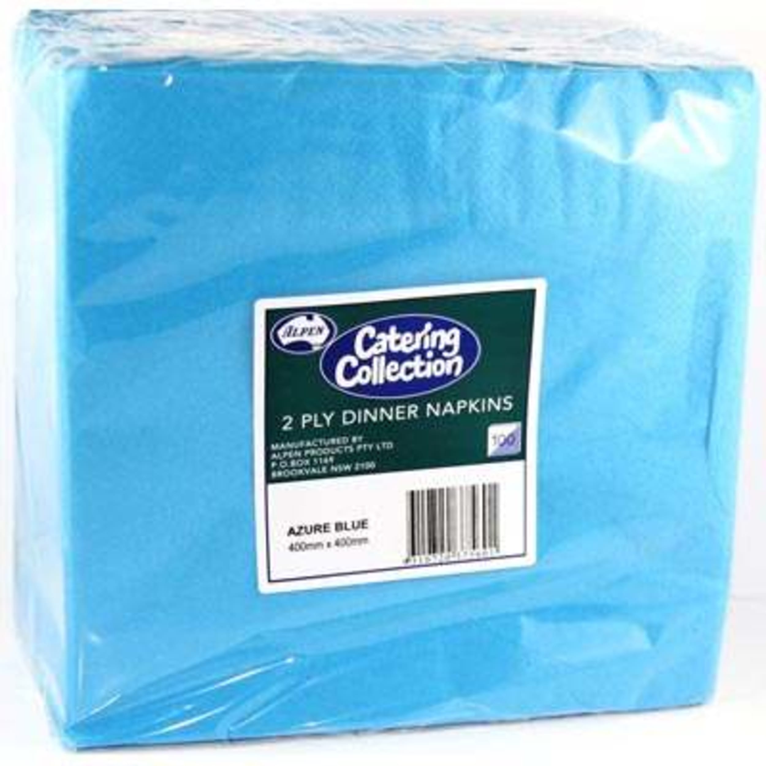Catering Collection Azure Blue 2ply Dinner Napkin (100 Pack)