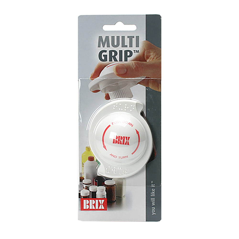 Brix "Multigrip" Safety Cap Bottle Opener  - White