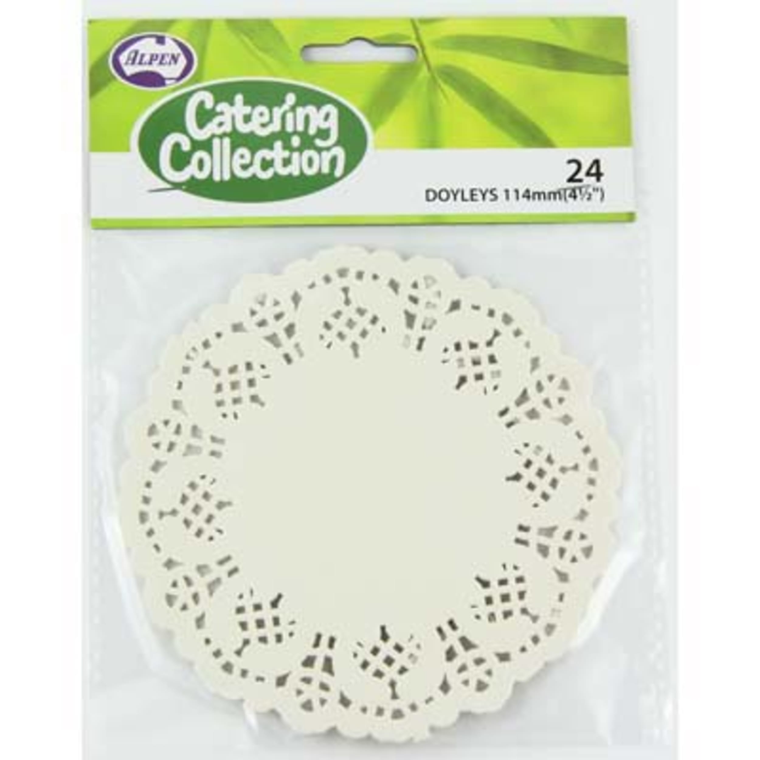Catering Collection White 114mm Round Doyley (24 Pack)