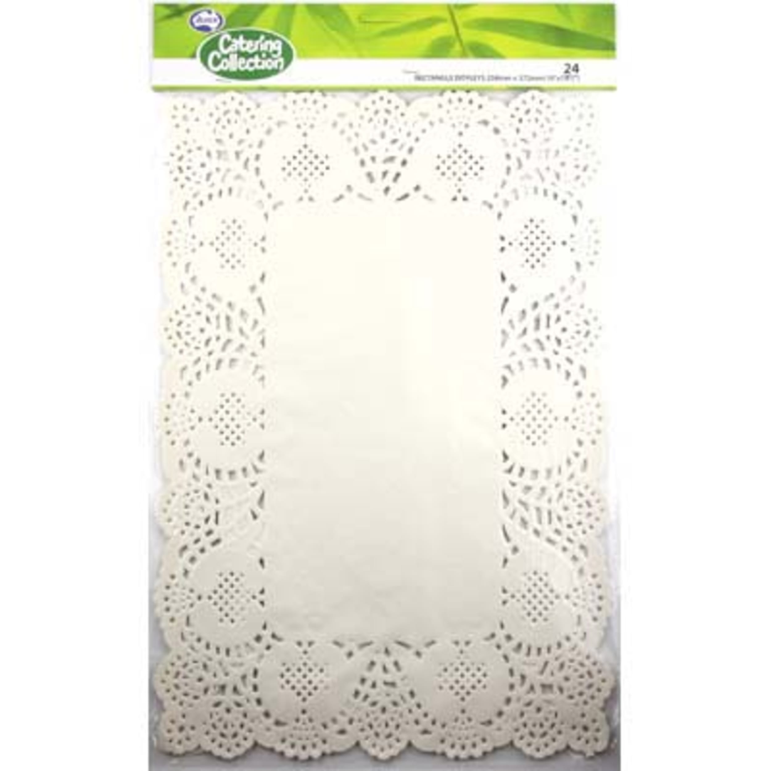 Catering Collection White x (256 x 368mm) Rect. Doyley (24 Pack)