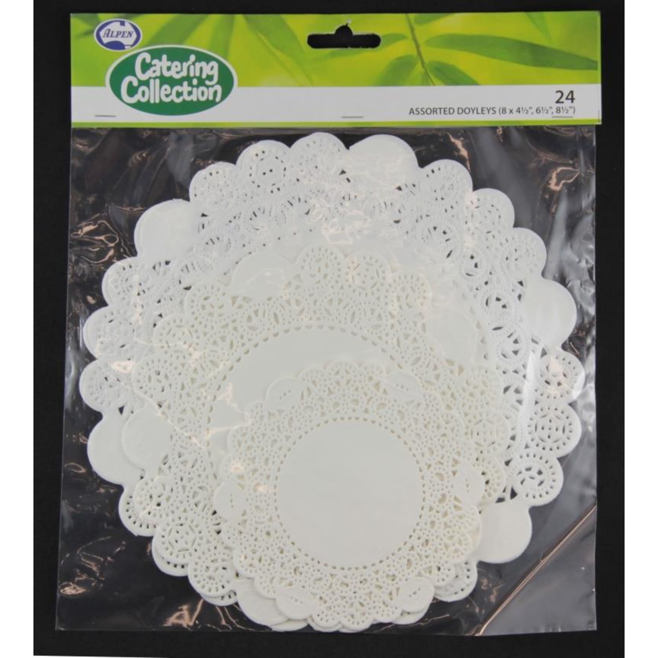 Catering Collection White Asstd Sizes Round (8ea) (24 Pack)