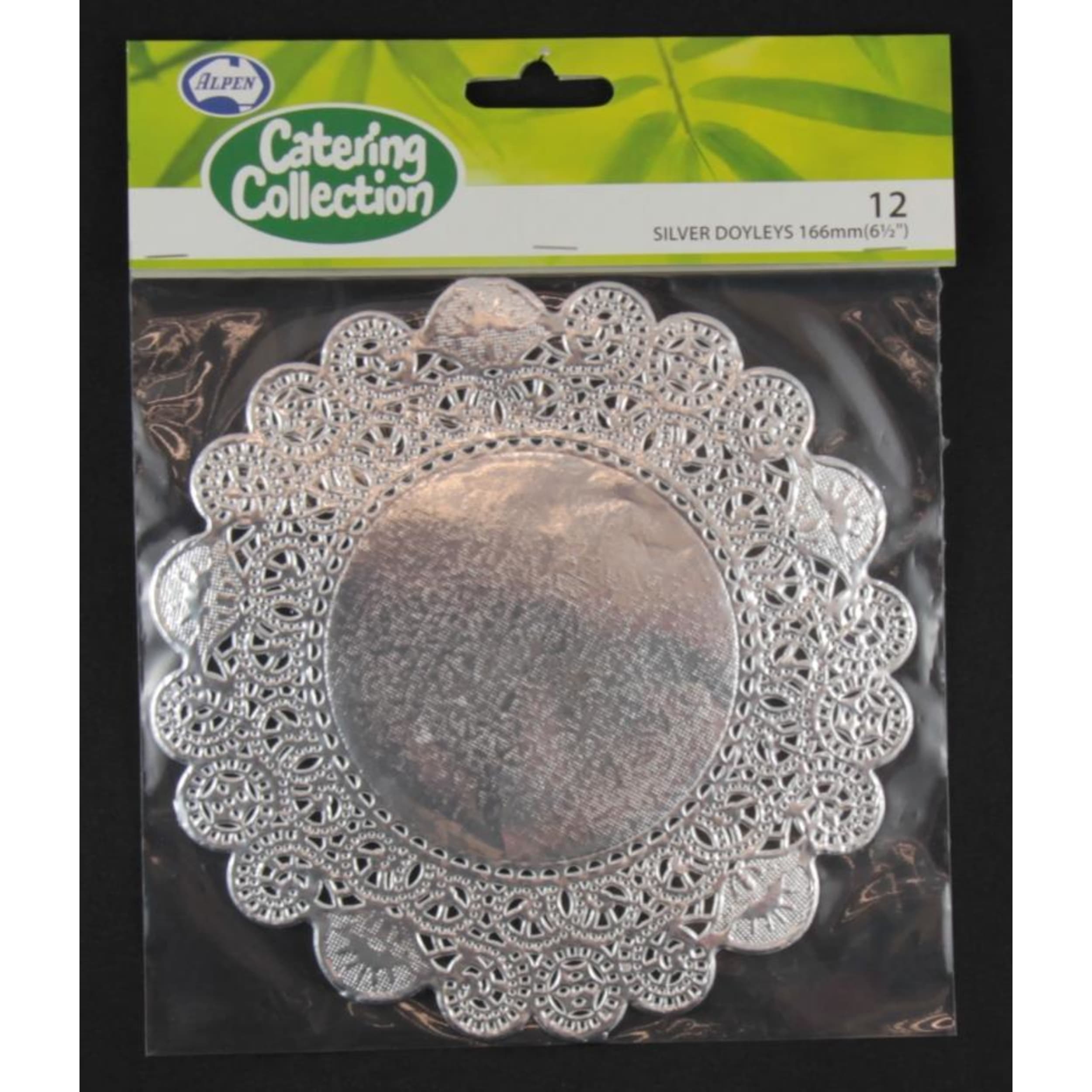 Catering Collection Silver 166mm Round Doyley (12 Pack)