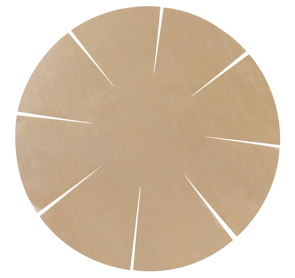 Toastabags Reusable Round Air Fryer Liners – Set of 2 – Gold