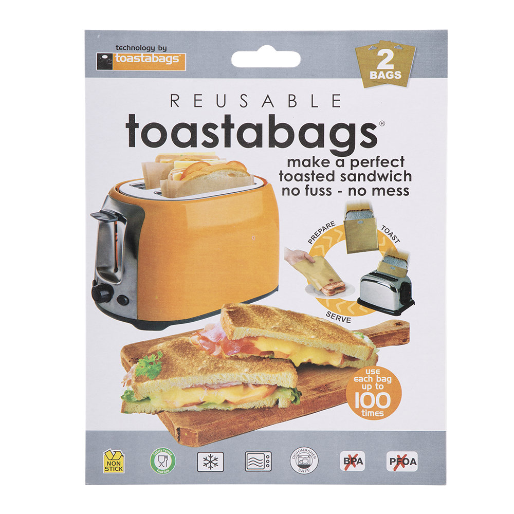 Toastabags Reusable Toast Bags – Set of 2 – Gold