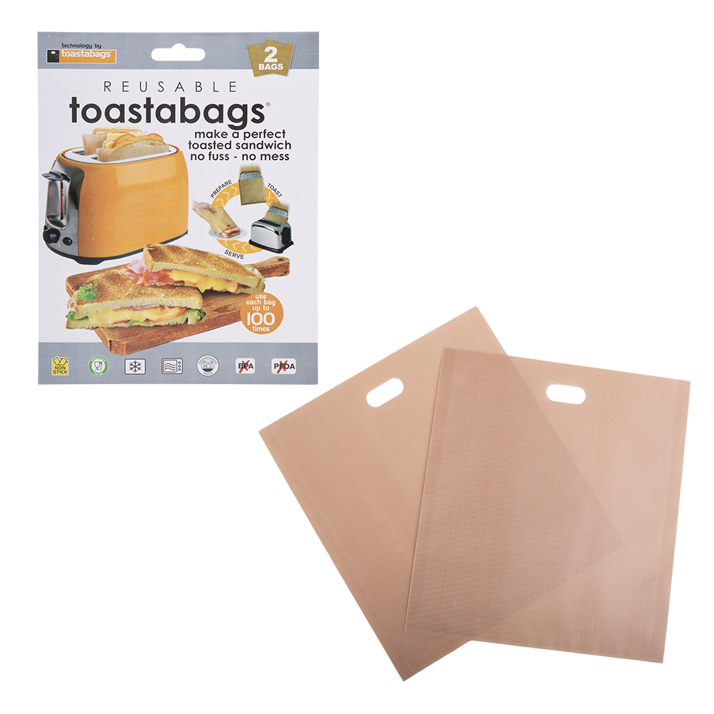 Toastabags Reusable Toast Bags – Set of 2 – Gold