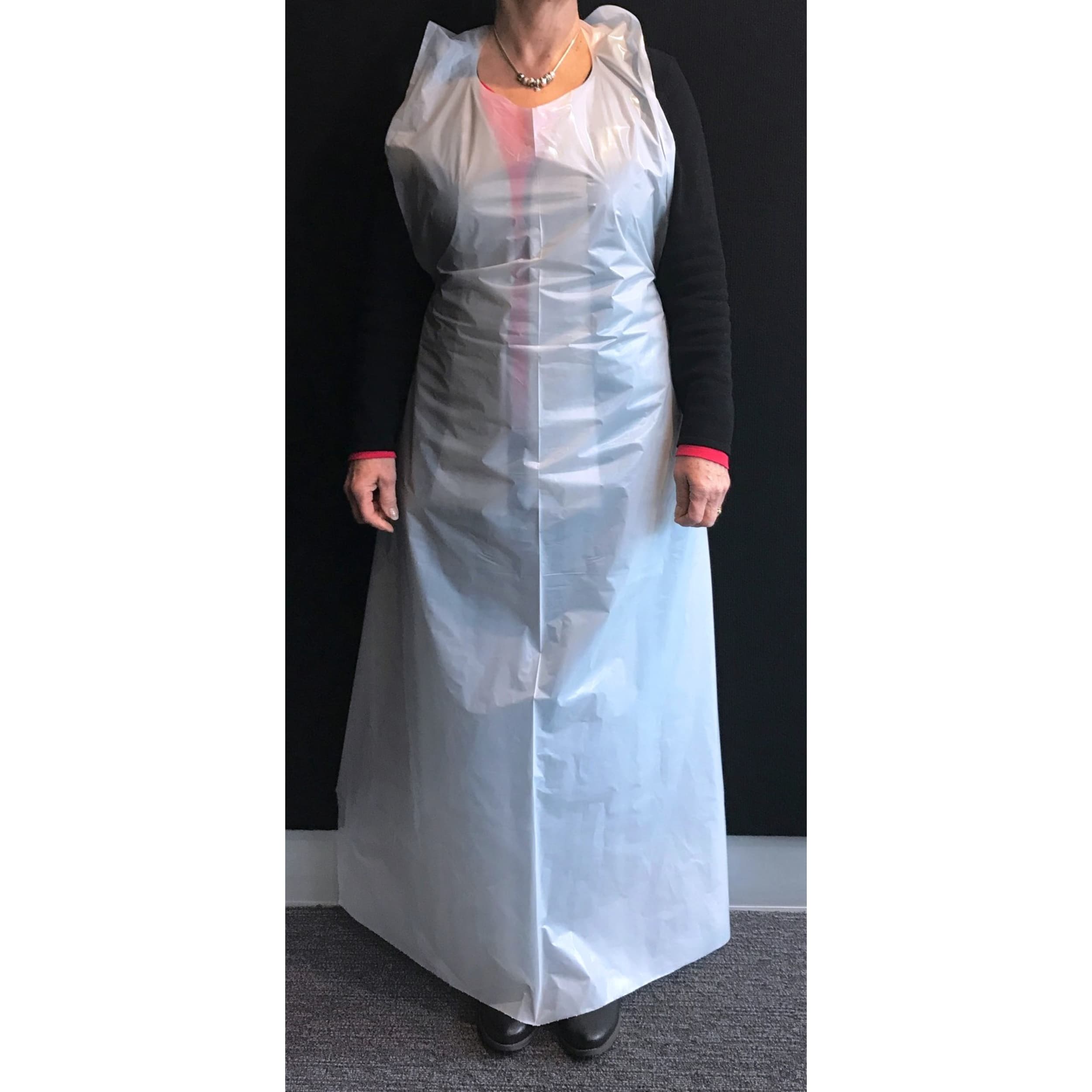Catering Collection Apron Plastic White 90x150 Medium (50 Pack)