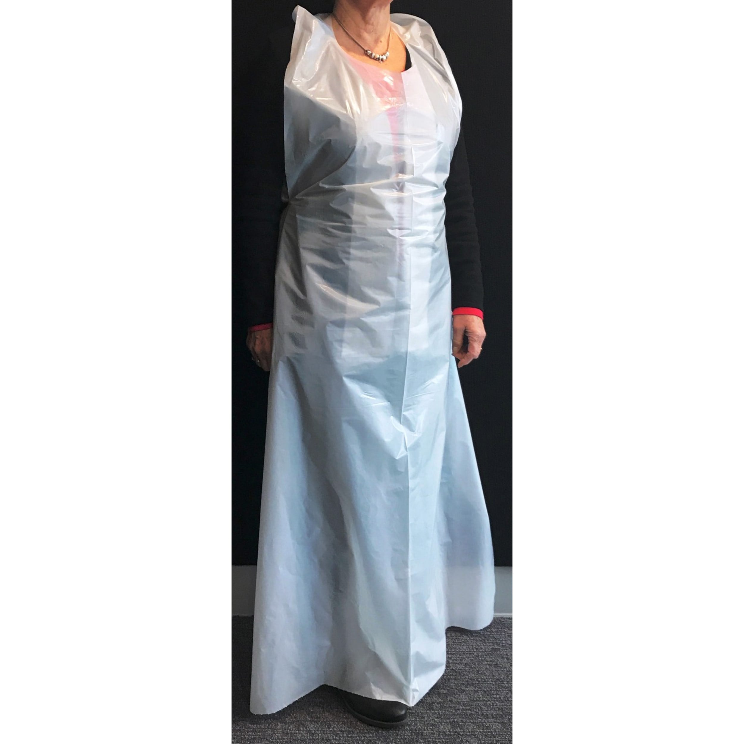 Catering Collection Apron Plastic White 90x150 Medium (50 Pack)