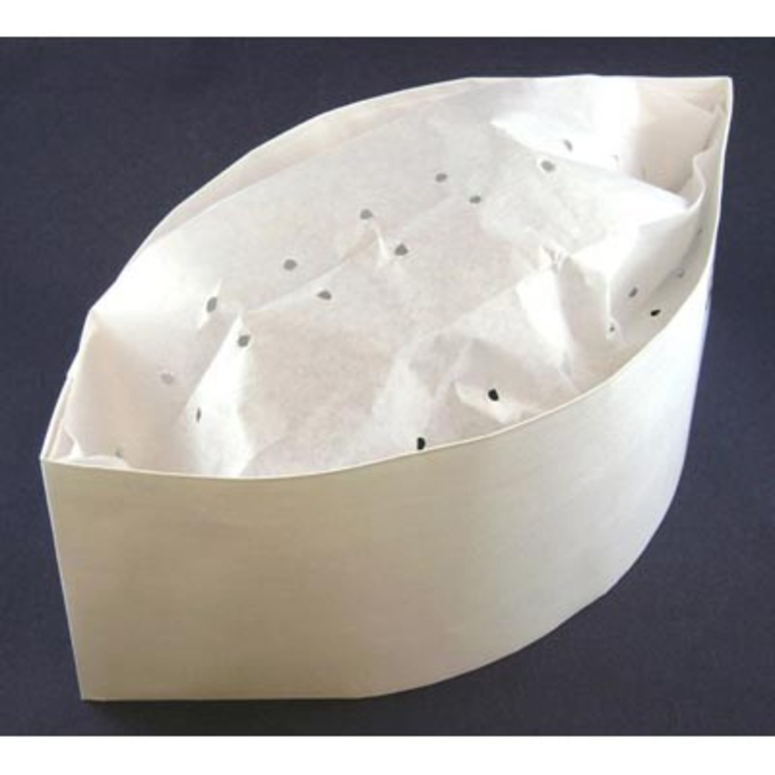 Catering Collection Forage Cap 8cm Paper White (100 Pack)