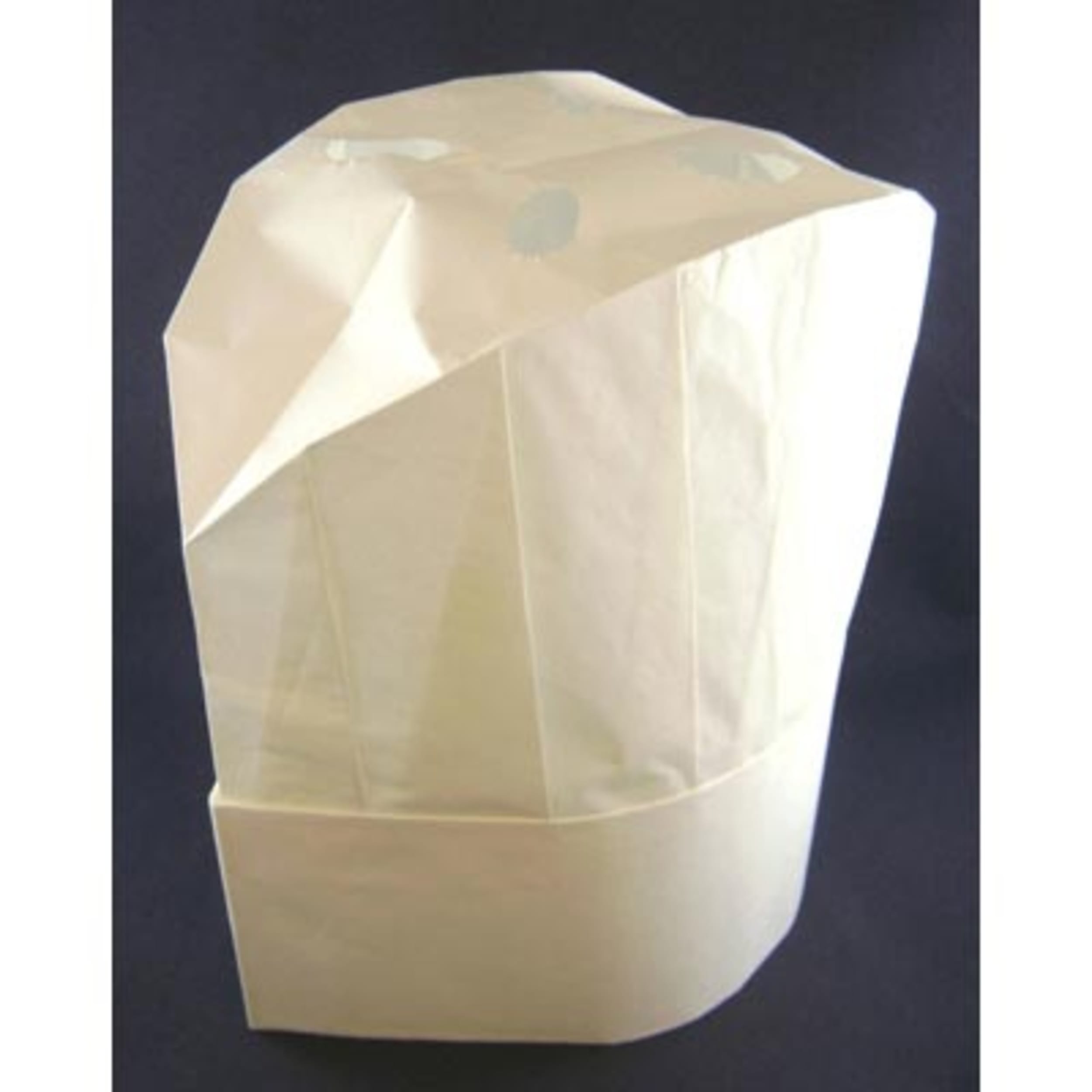 Catering Collection Chef Hat 23cm Paper Round Top White (10 Pack)
