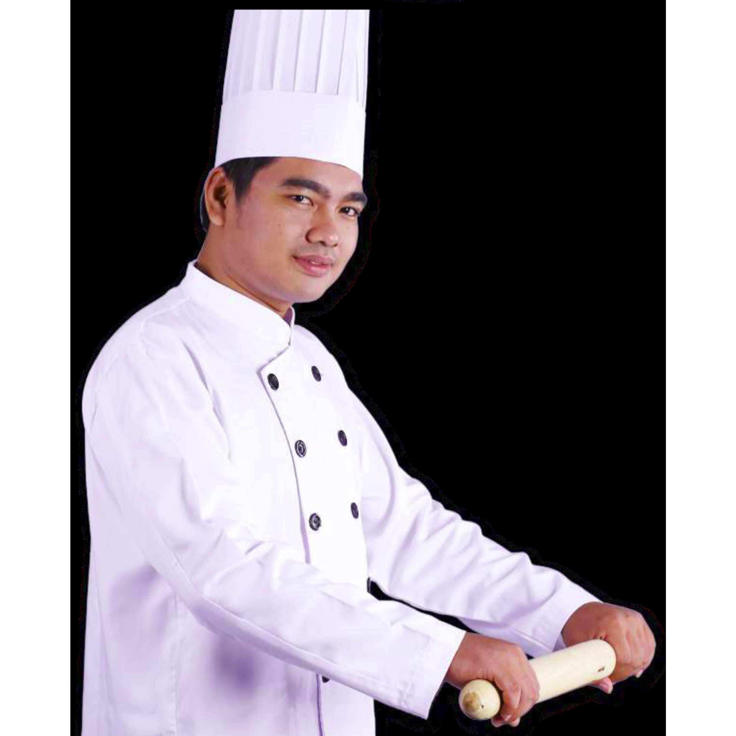 Catering Collection Chef Hat 20cm Viscose Vertical Pleat White (10 Pack)